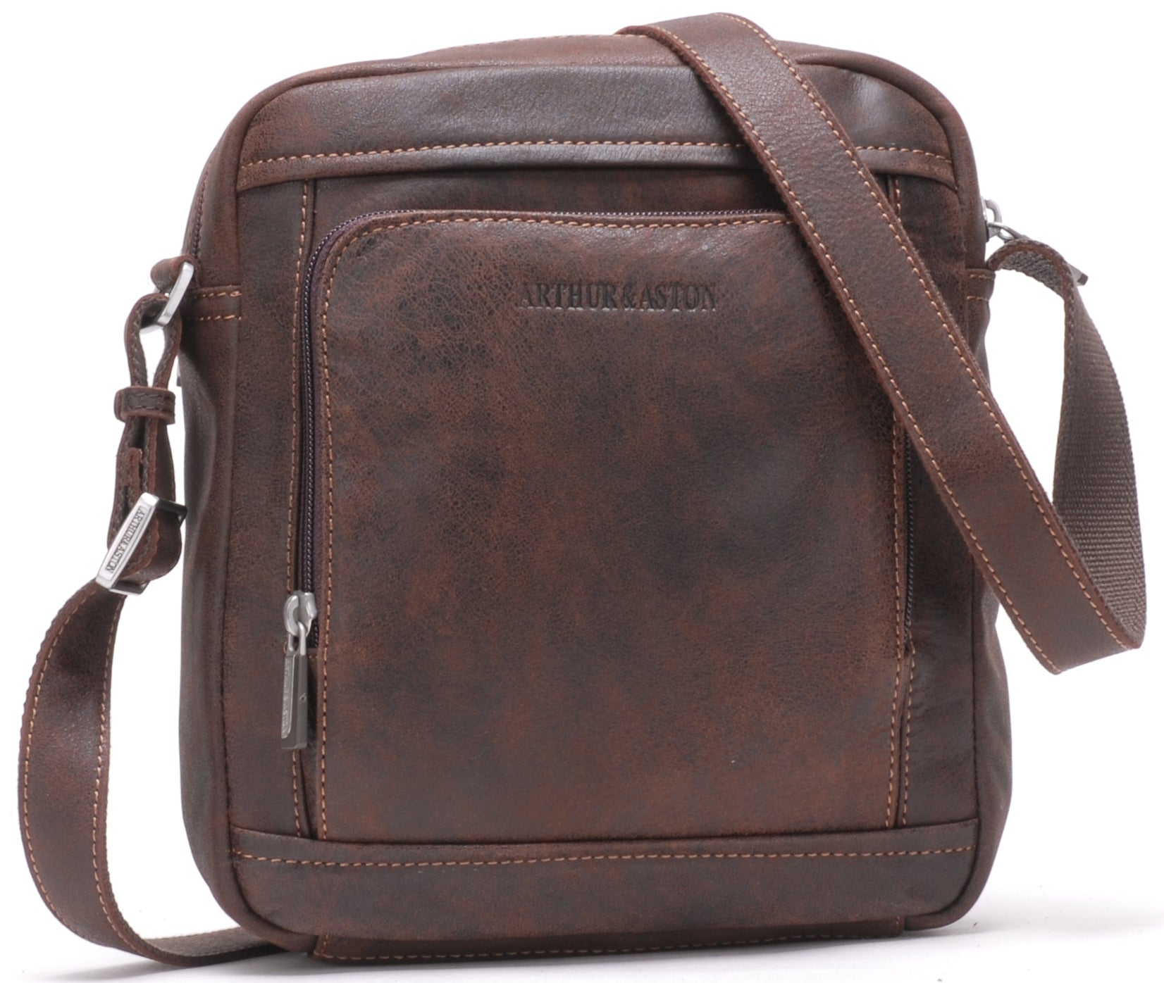 arthur-et-aston-cristiano-sacoche-travers-cuir-marron-grand-mod-le image 6