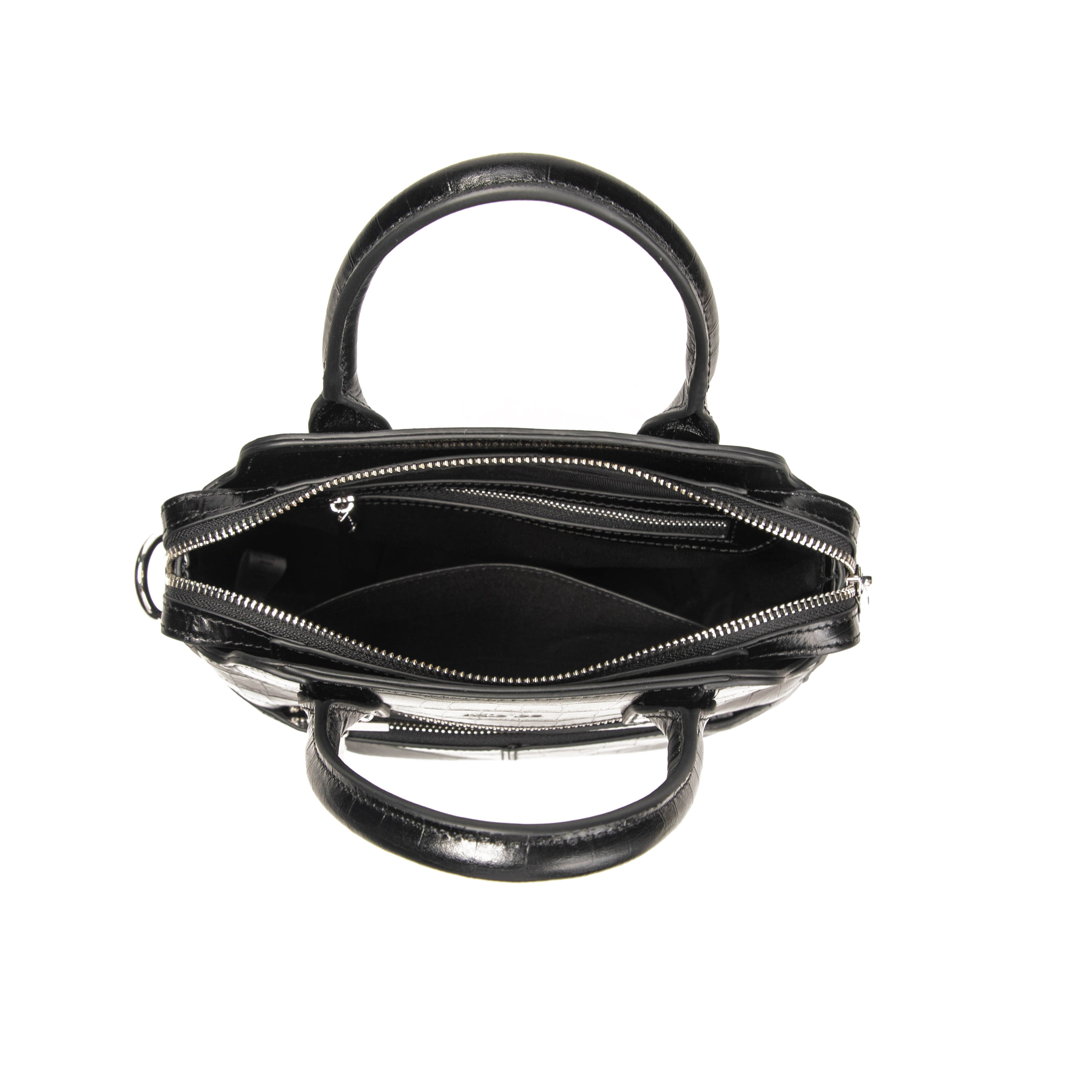kate-lee-sac-bandouli-re-velyane-croco-cuir-noir image 3