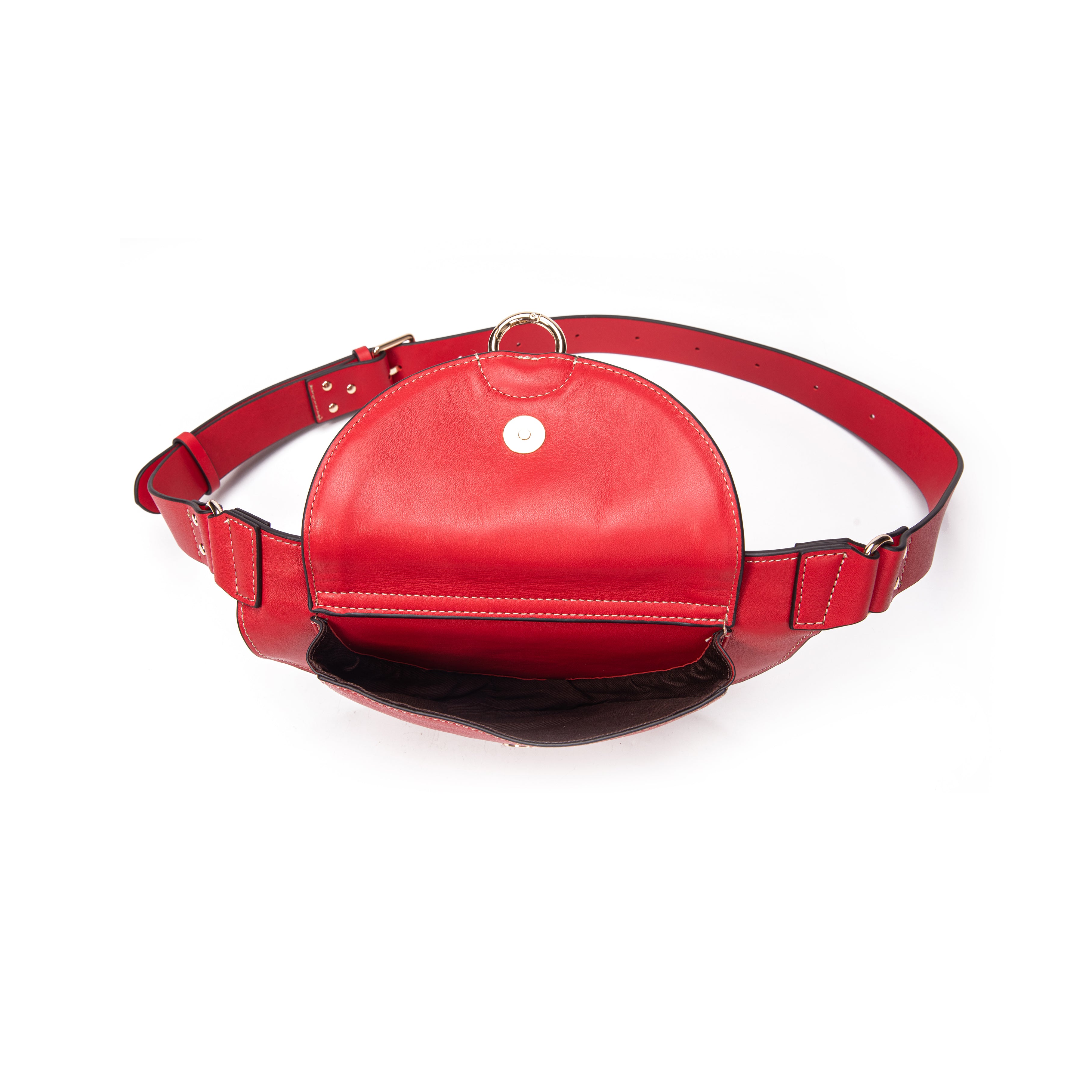 kate-lee-ully-sac-banane-rouge-vachette-carmin image 3