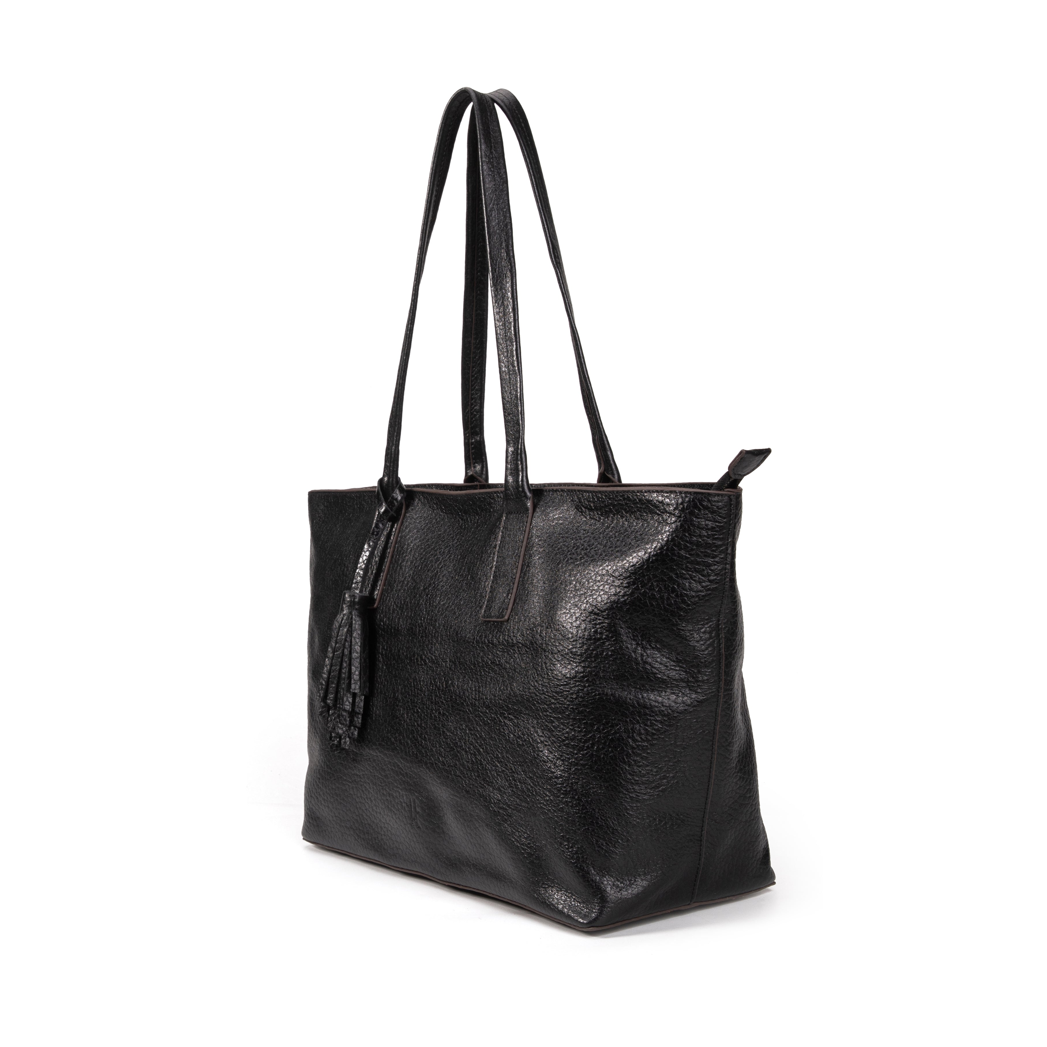 kate-lee-esmeralda-sac-cabas-cuir-noir-grain image 2