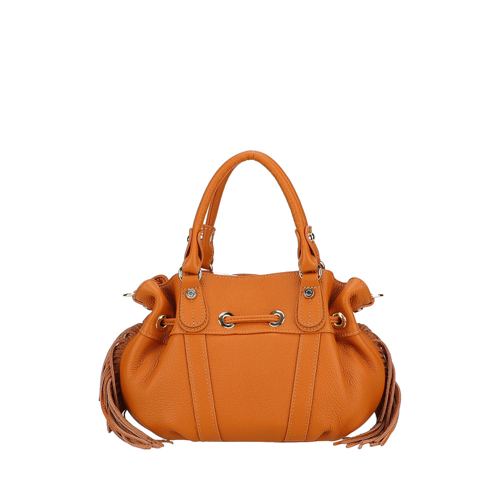 arthur-et-aston-camille-mini-sac-cuir-cognac-franges image 6