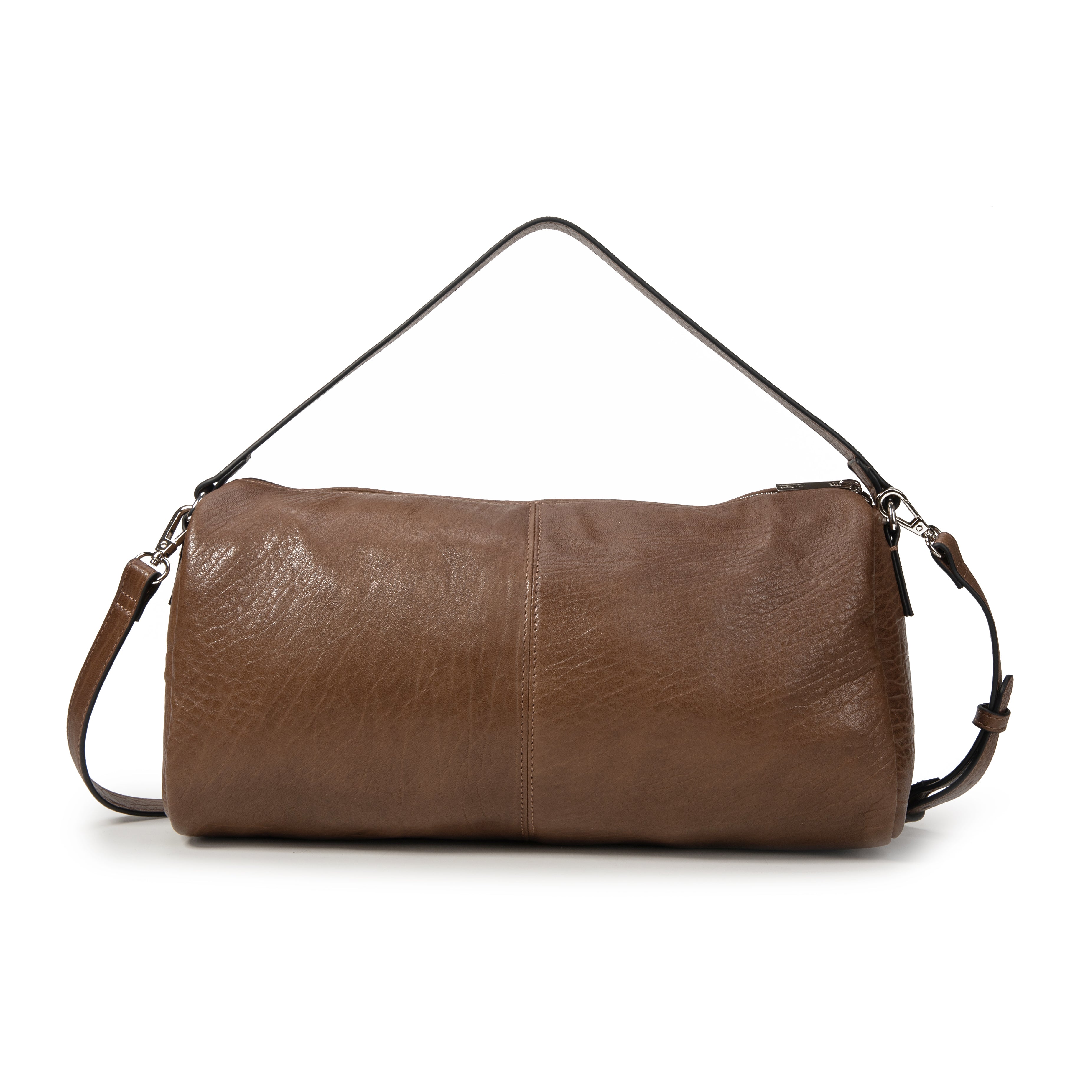 kate-lee-dea-sac-cuir-agneau-gris-taupe-bowling image 4