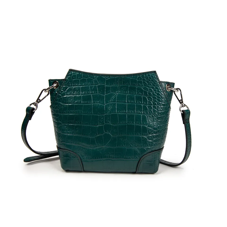 kate-lee-bonbon-sac-bandouli-re-cuir-bleu-canard-croco image 1