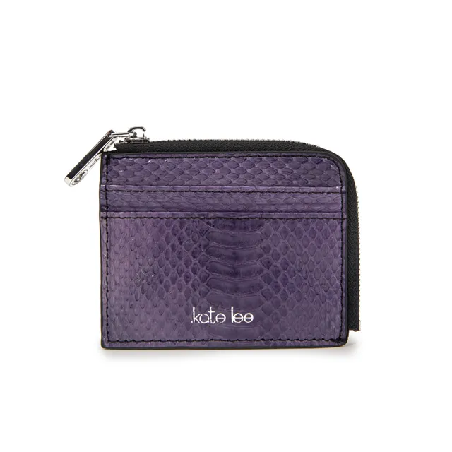 kate-lee-alo-s-se-porte-monnaie-cuir-violet-serpent-d-eau image 1