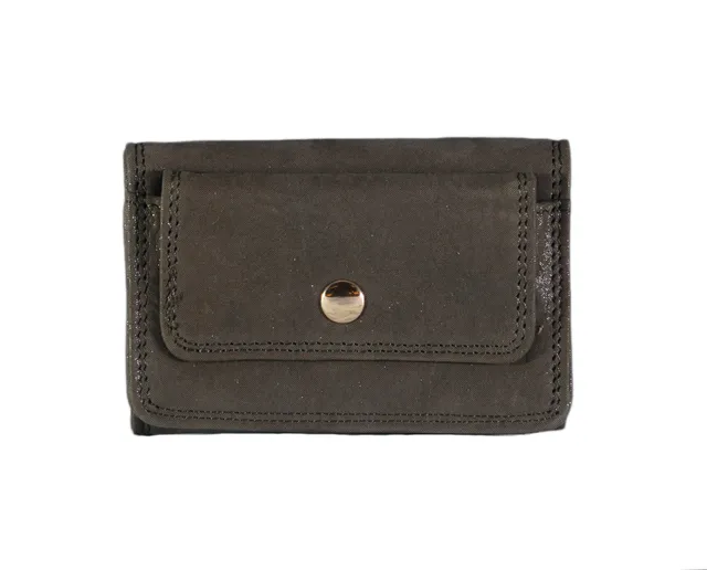 kate-lee-yina-p-porte-monnaie-cuir-vert-olive-bouton image 1