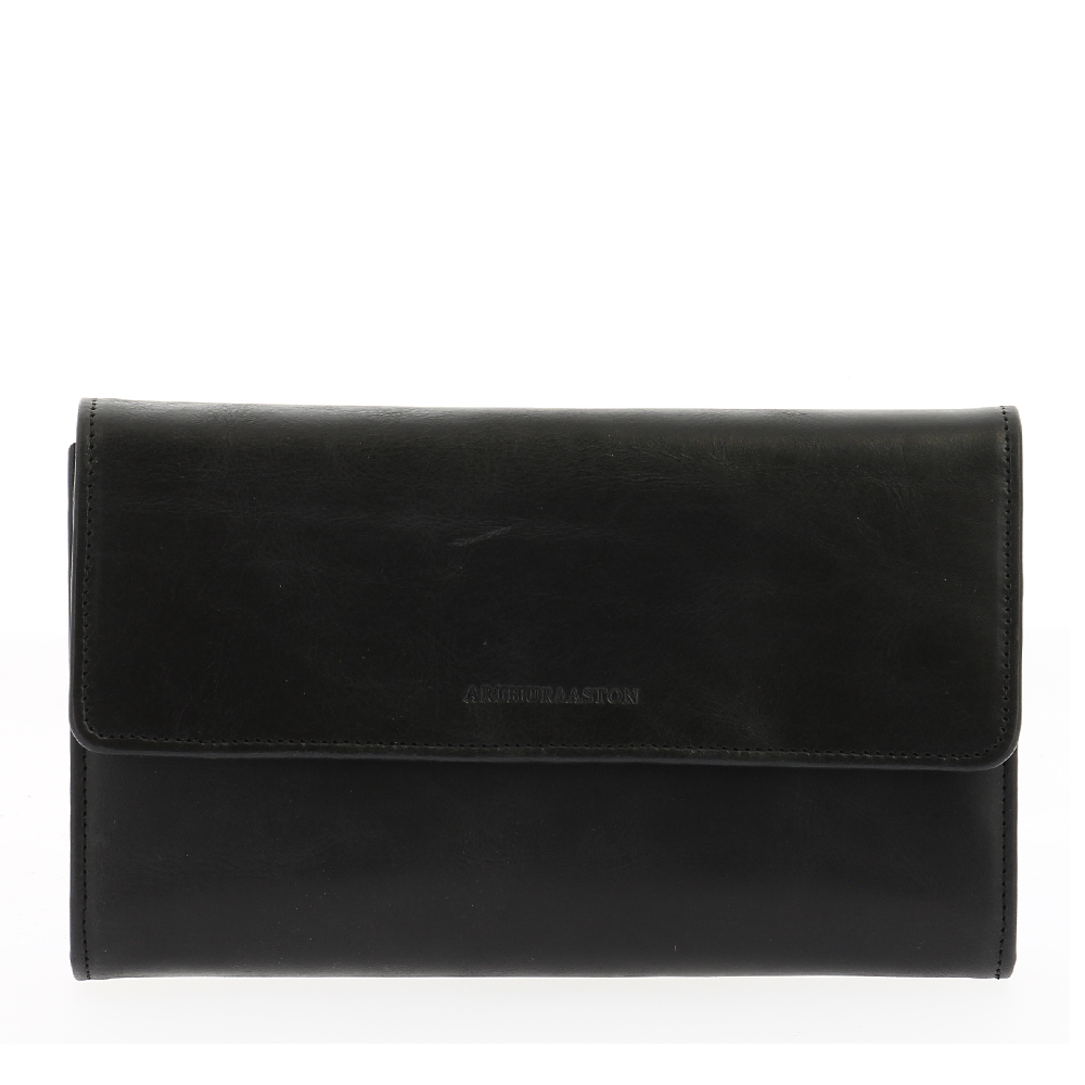 arthur-et-aston-rose-compagnon-rabat-portefeuille-cuir-noir image 1