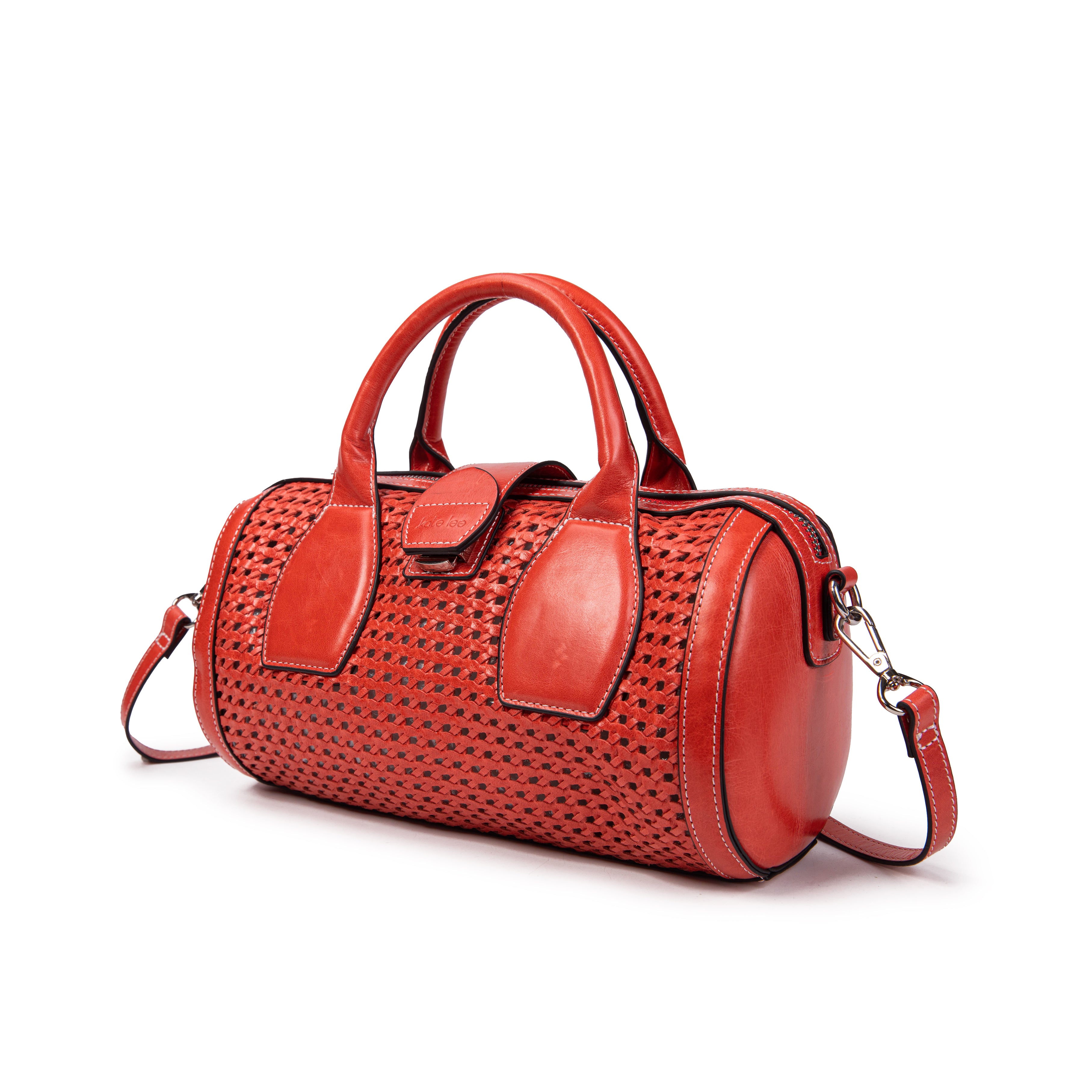 kate-lee-frola-sac-bowling-feu-cuir-tress image 2