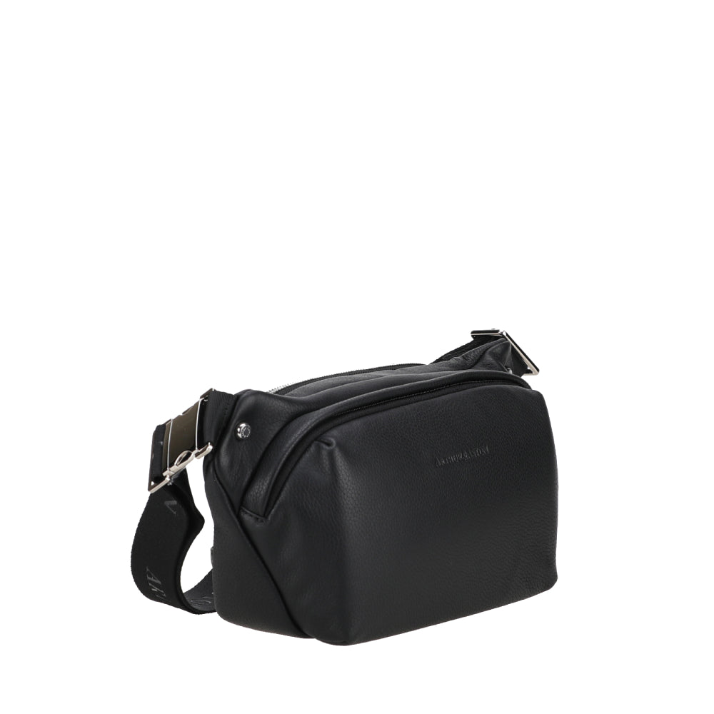 arthur-et-aston-thomas-sac-banane-cuir-noir-agneau image 4