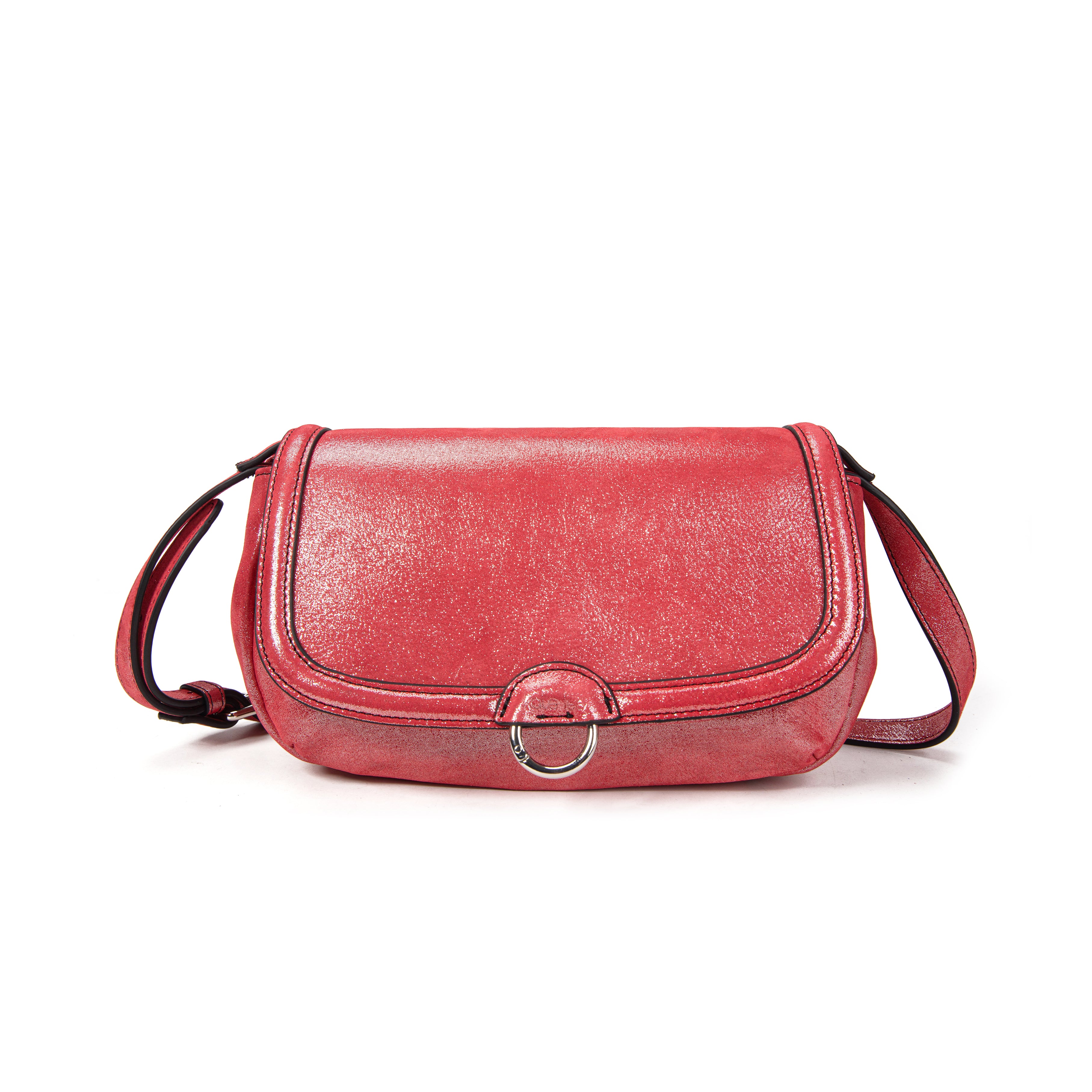 kate-lee-new-ully-glitter-sac-bandouli-re-cuir-rouge image 1