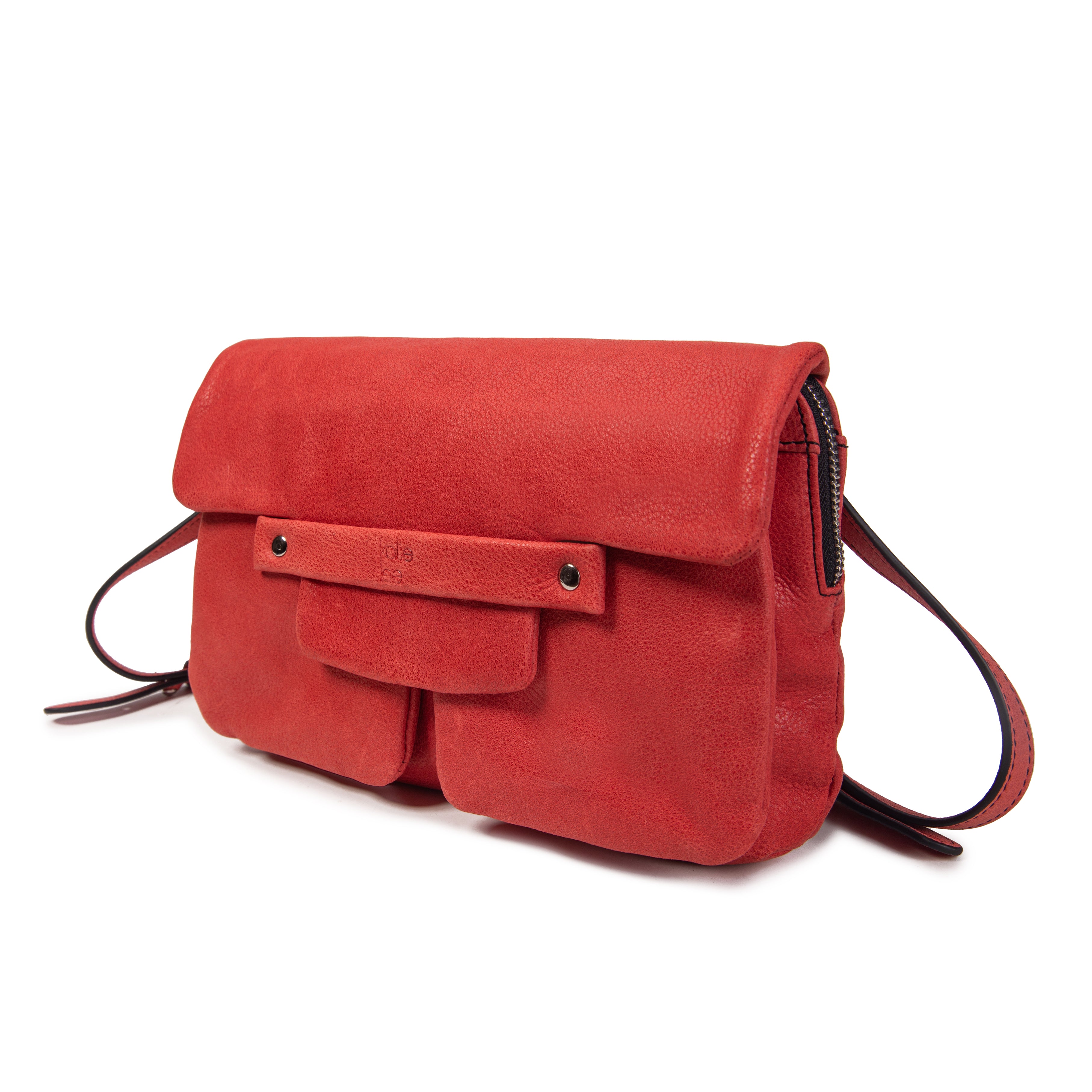 kate-lee-lisia-sac-bandouli-re-cuir-rouge-grain image 2