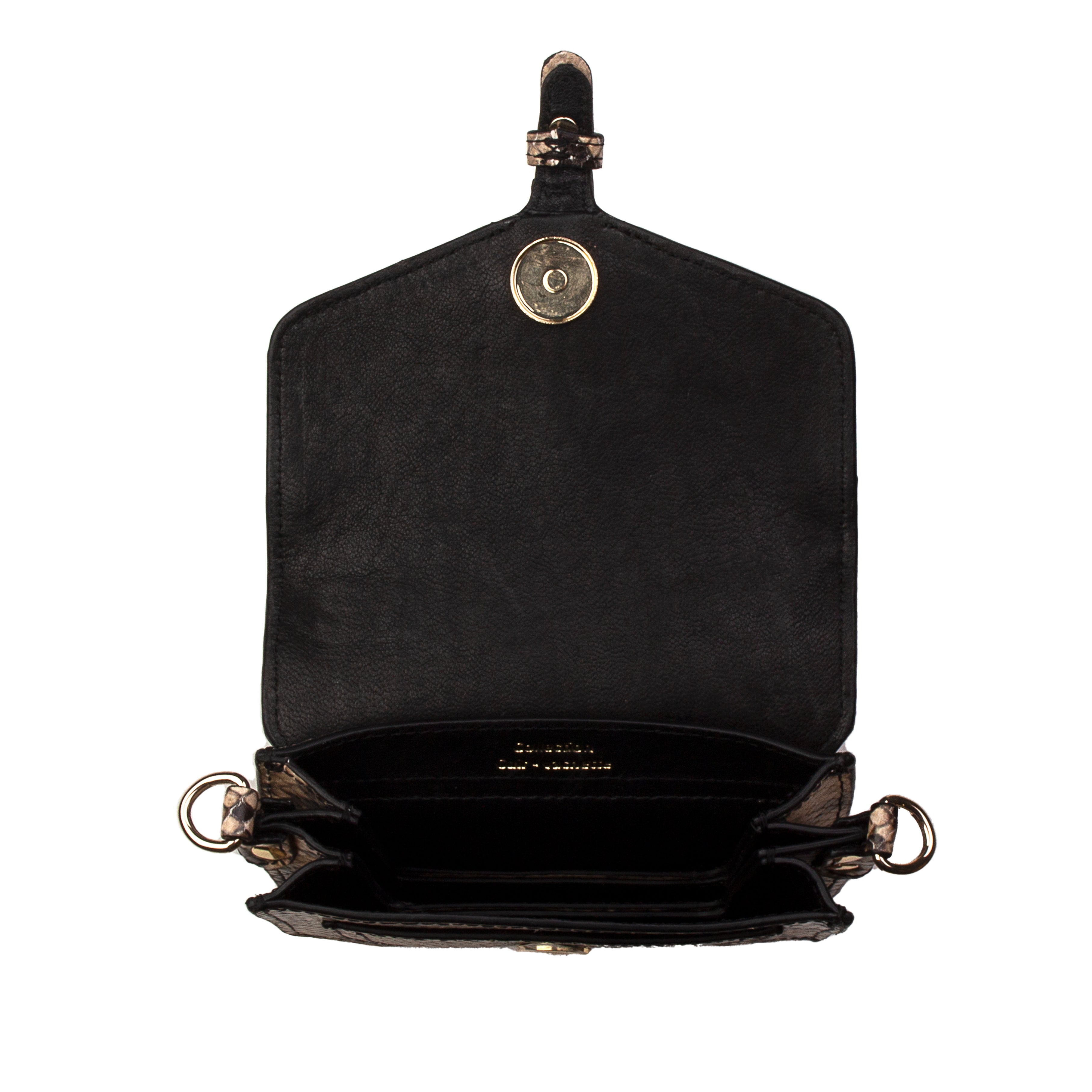 kate-lee-mini-tiny-emelyne-mini-sac-marron-beige-serpent image 4