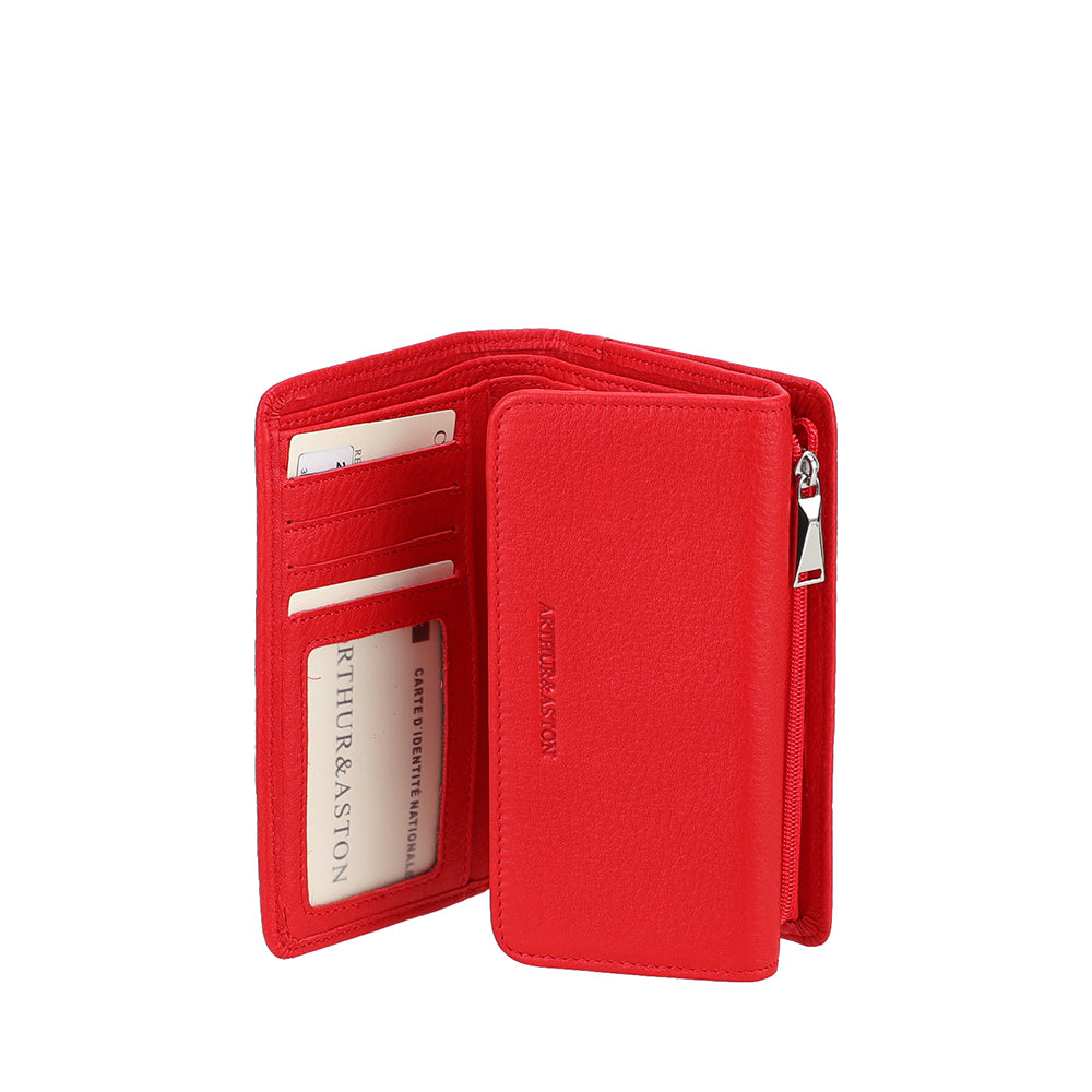 arthur-et-aston-ange-portefeuille-cuir-cognac-rfid-compact image 8