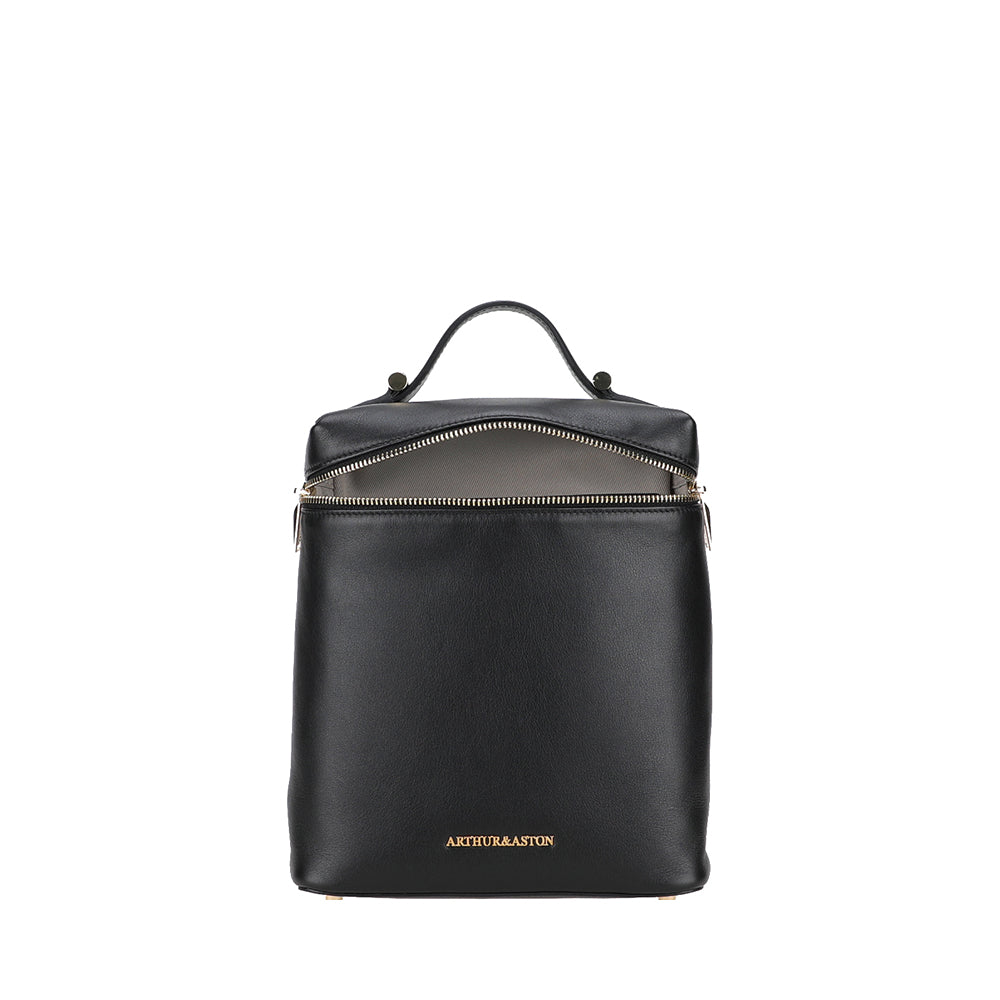arthur-et-aston-elma-sac-dos-cuir-noir image 3