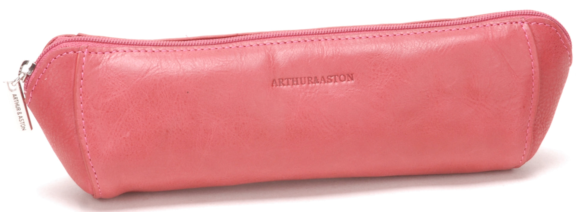 arthur-et-aston-rose-trousse-stylos-cuir-huil-bleu image 4
