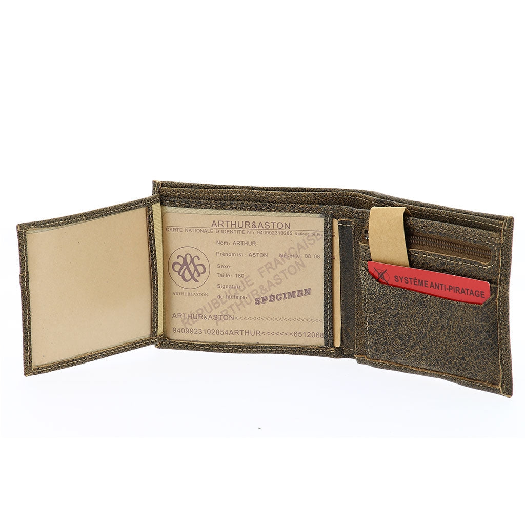 arthur-et-aston-cristiano-portefeuille-cuir-destroy-marron image 3