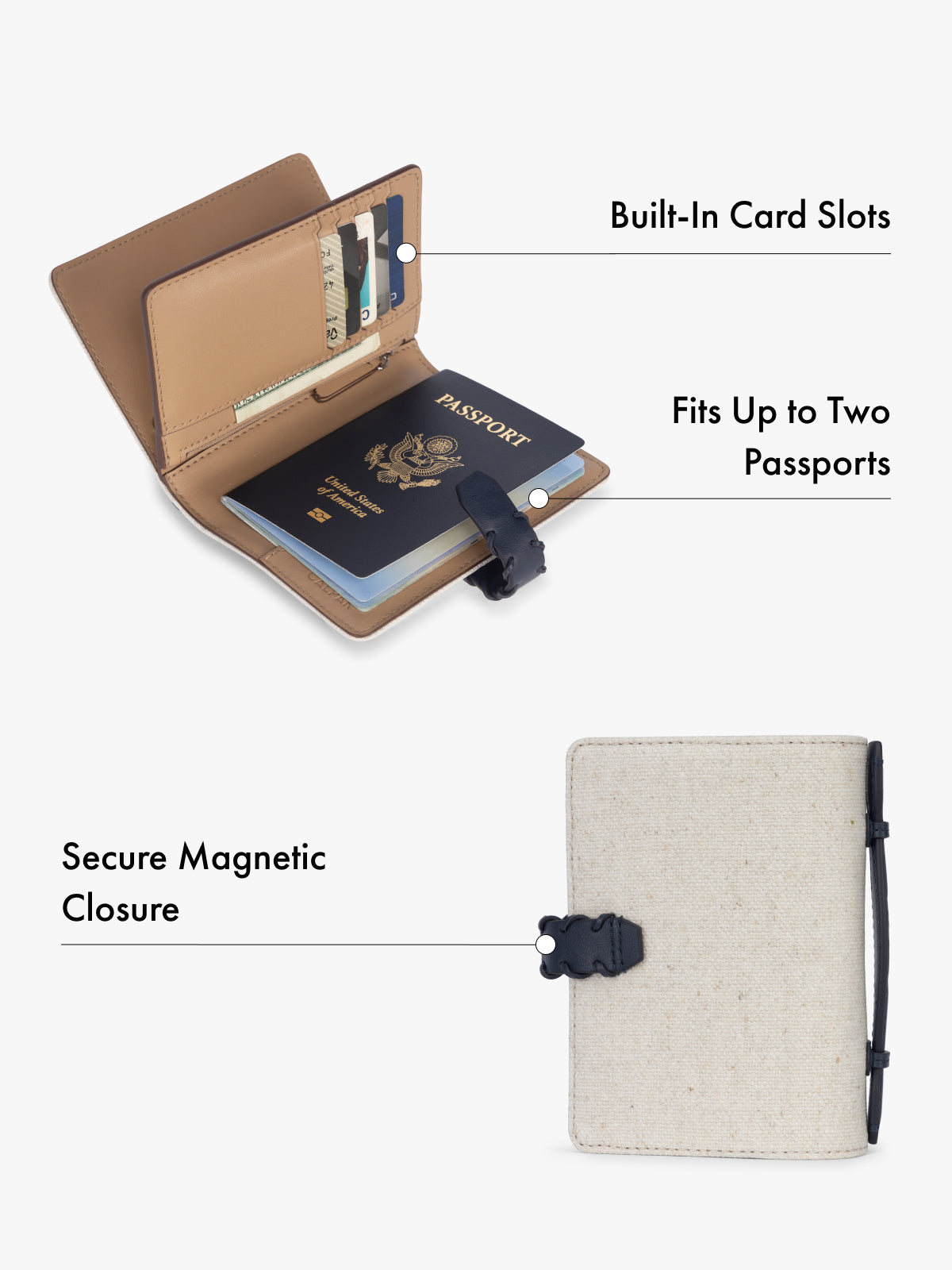 calpak-colette-portefeuille-passeport-toile-marron image 3