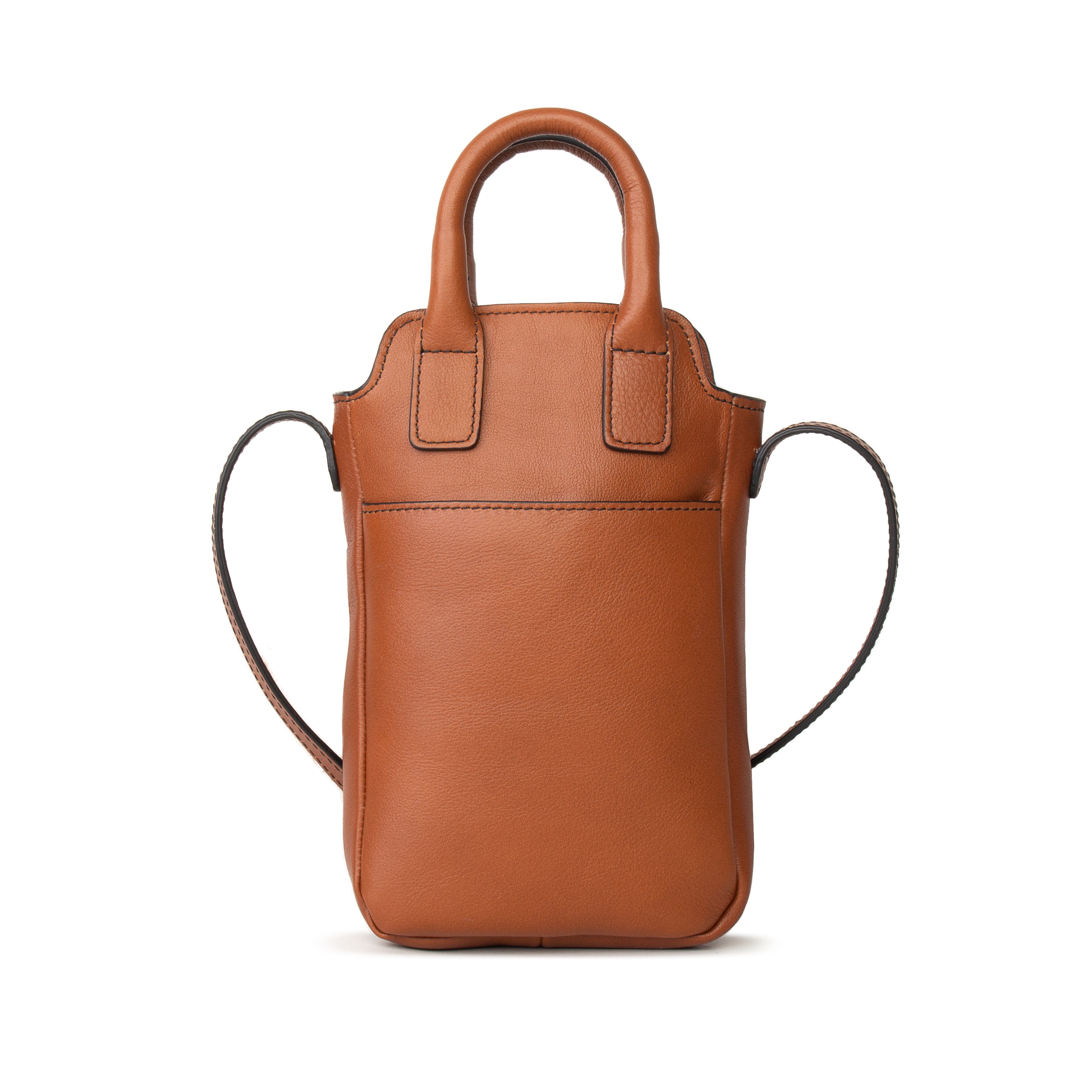 kate-lee-velya-pochette-t-l-phone-cuir-cognac-lisse image 4