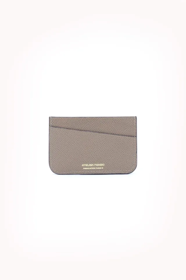 atelier-penso-porte-cartes-cuir-taupe-4-cartes image 1