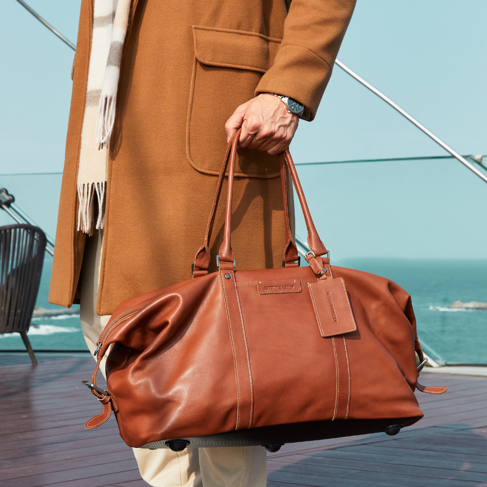 arthur-et-aston-johany-sac-de-voyage-cuir-cognac image 7