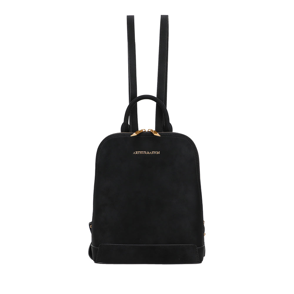 arthur-et-aston-madelena-grand-sac-dos-cuir-noir image 1