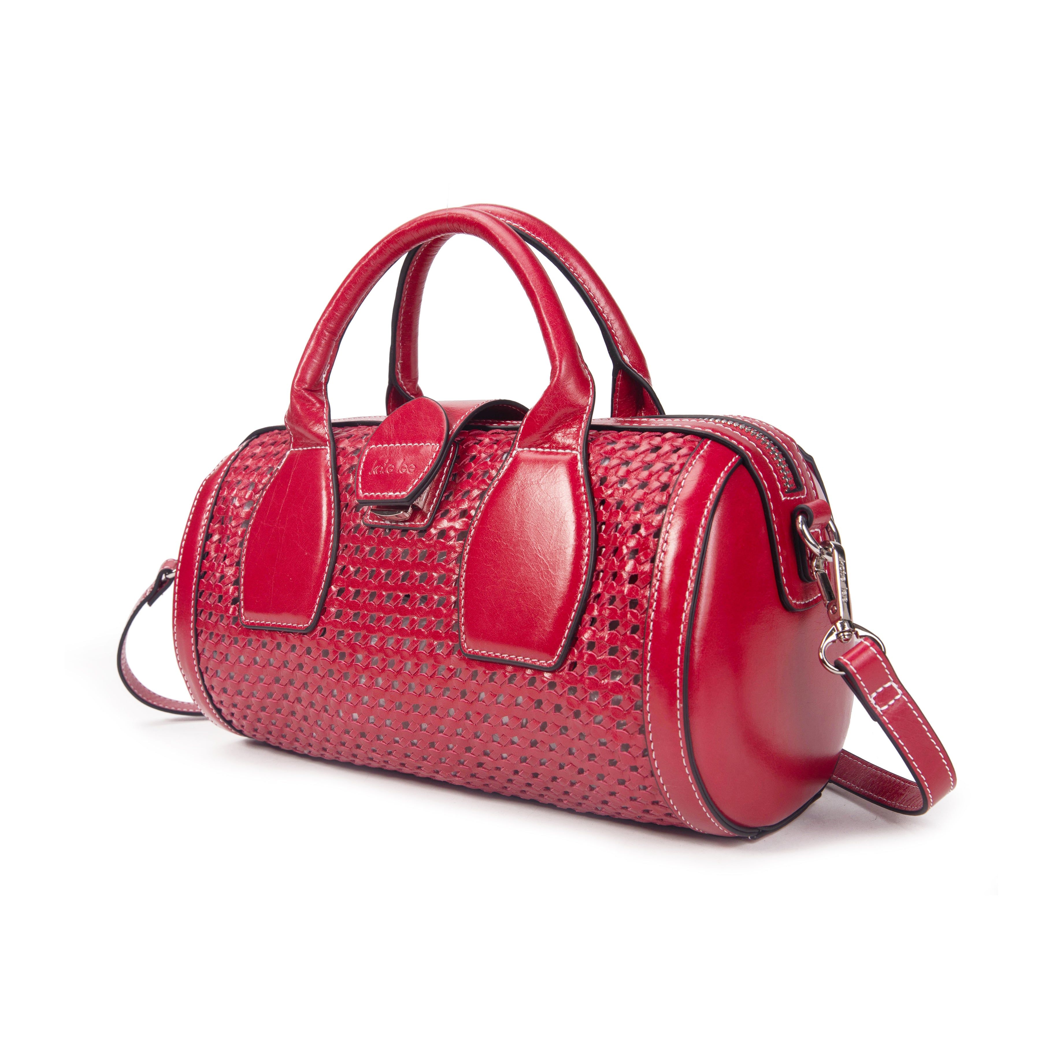 kate-lee-frola-sac-bowling-rose-vachette-tress-e-flamme image 2