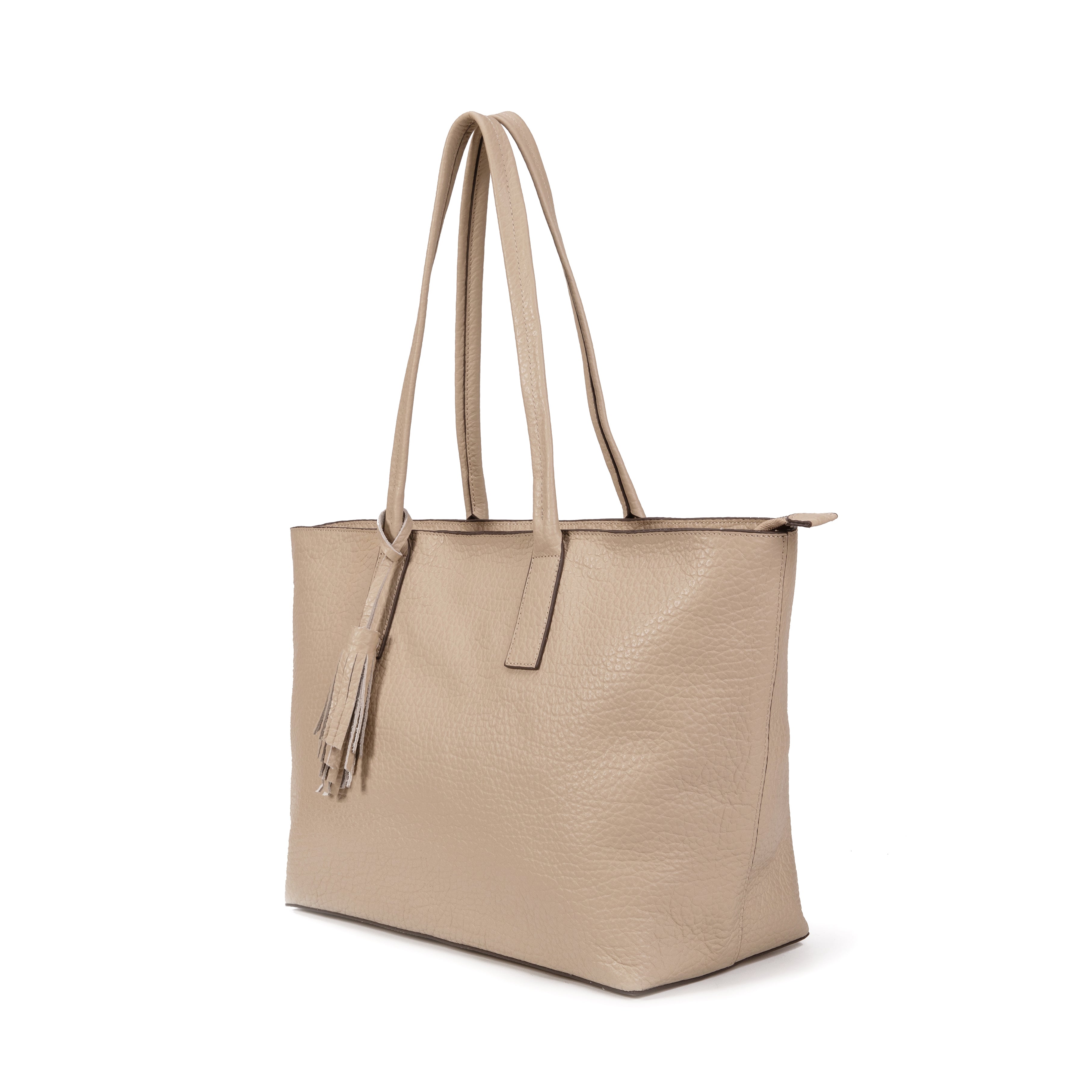 kate-lee-esmeralda-sac-cabas-cuir-gris-grain image 2