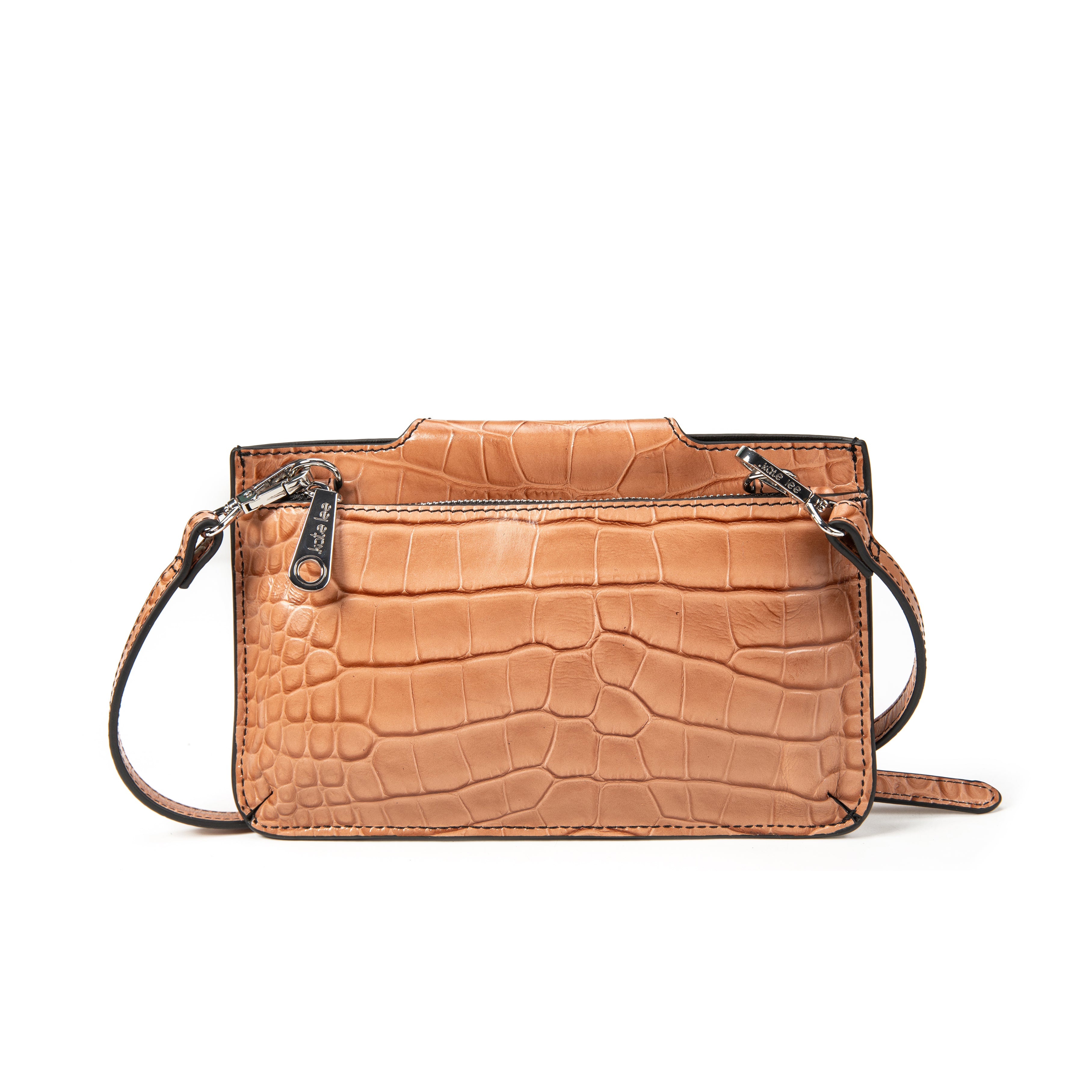 kate-lee-lp-pochette-cuir-croco-rose image 3