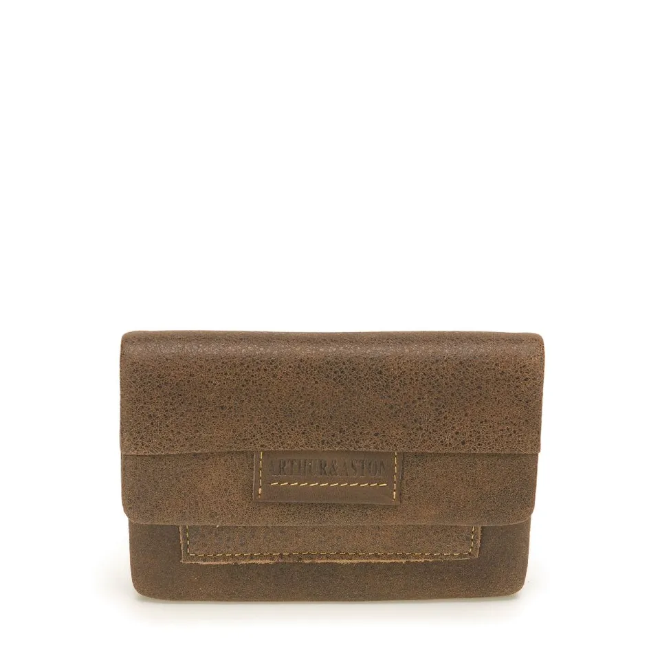 arthur-et-aston-marco-porte-monnaie-rabat-cuir-cognac image 1