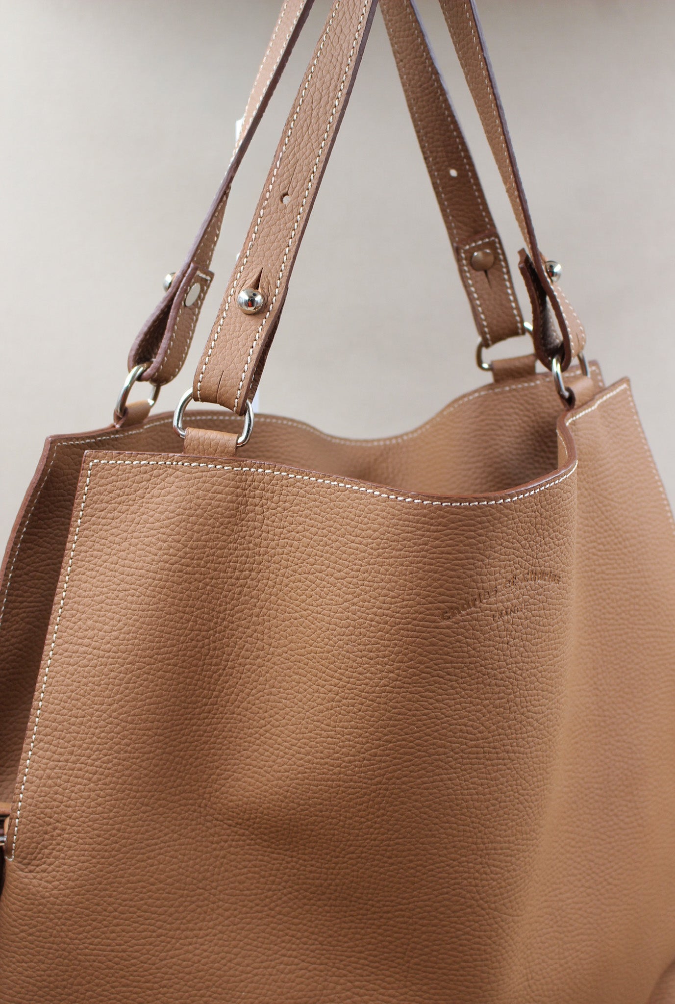 charles-et-charlus-touquet-l-sac-cuir-gold-41-cm image 2