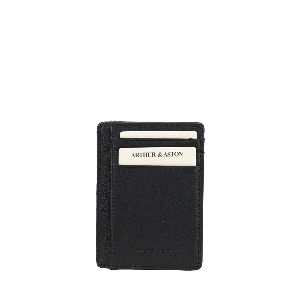 arthur-et-aston-ange-porte-cartes-cuir-noir image 1