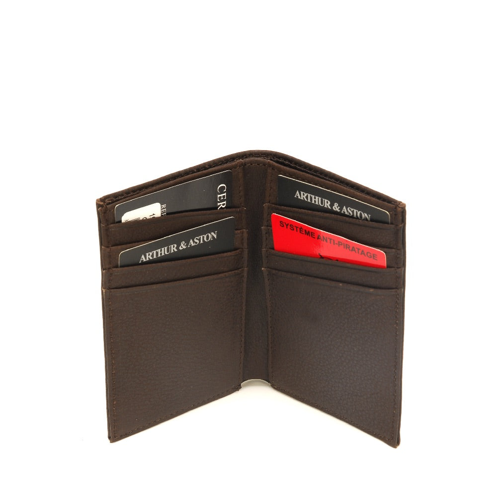 arthur-et-aston-oscar-porte-cartes-cuir-noir-pleine-fleur image 2
