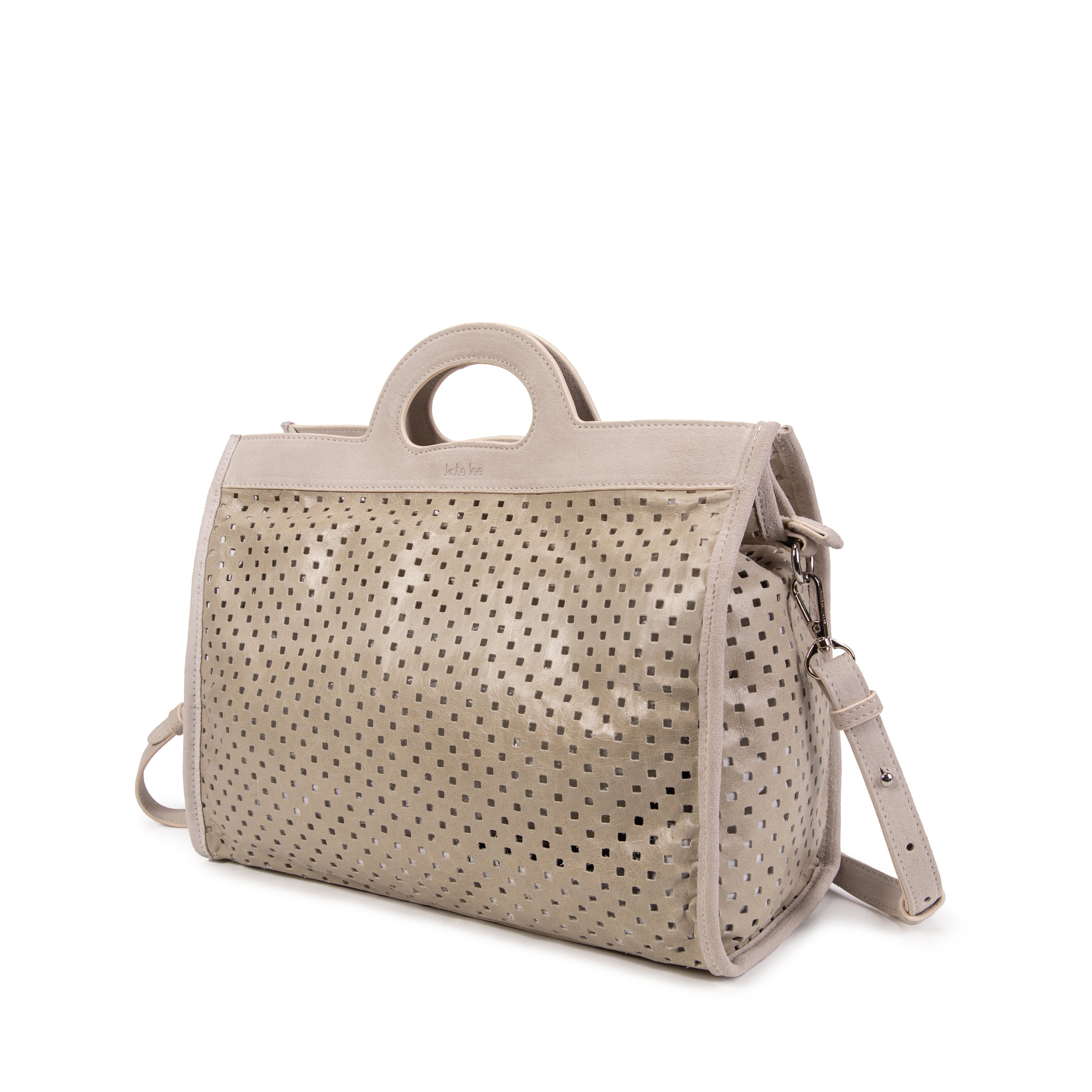 kate-lee-gae-sac-cabas-cuir-beige-perfor image 2
