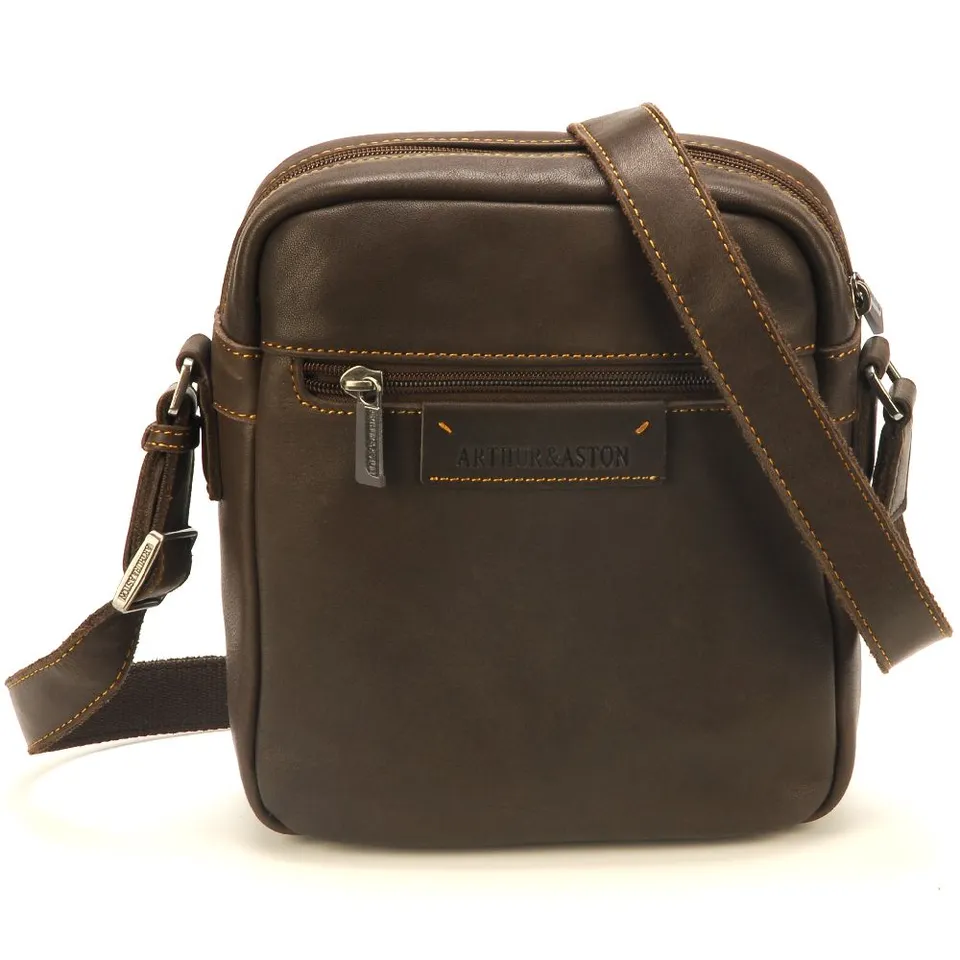 arthur-et-aston-johany-petit-sac-travers-cuir-ch-taigne image 1