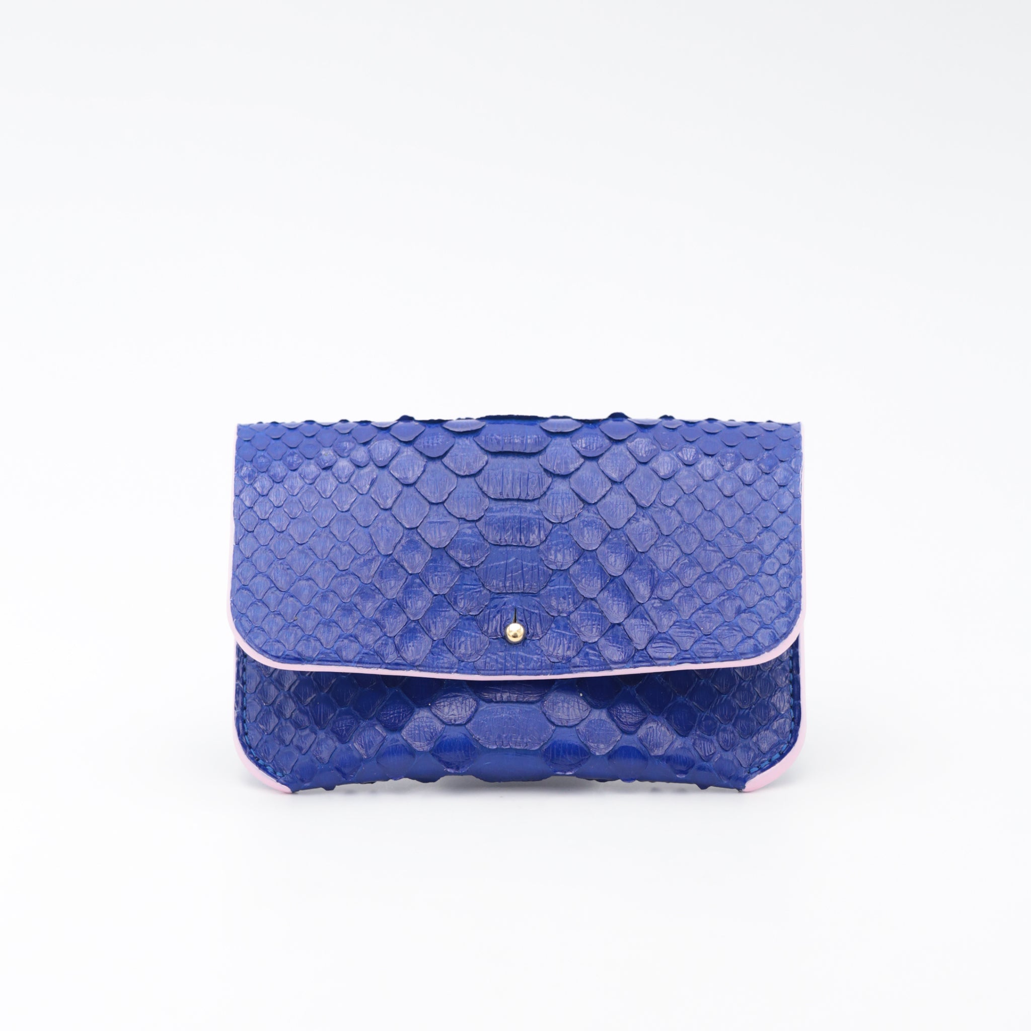 atelier-penso-ft-porte-cartes-cuir-python-bleu-9x13-cm image 1