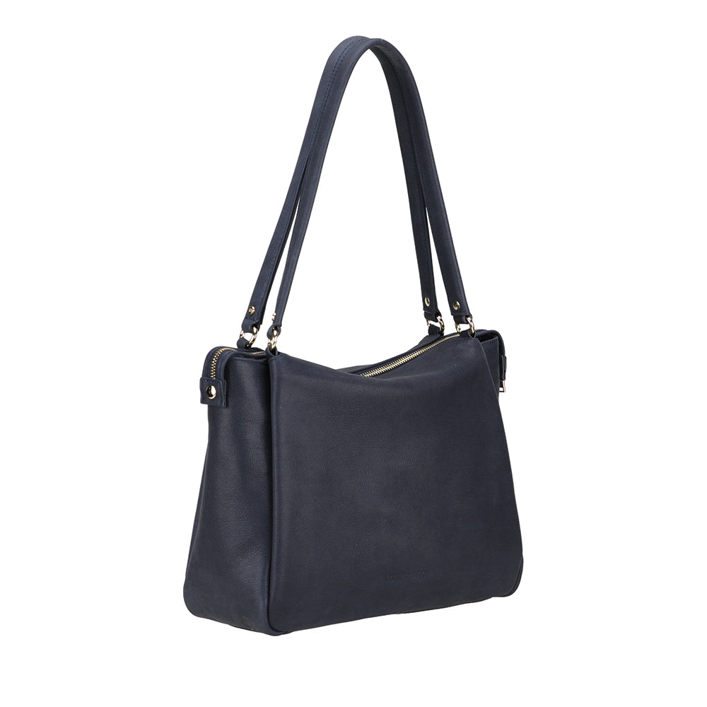 arthur-et-aston-elsa-sac-shopping-cuir-marine-31-cm image 2
