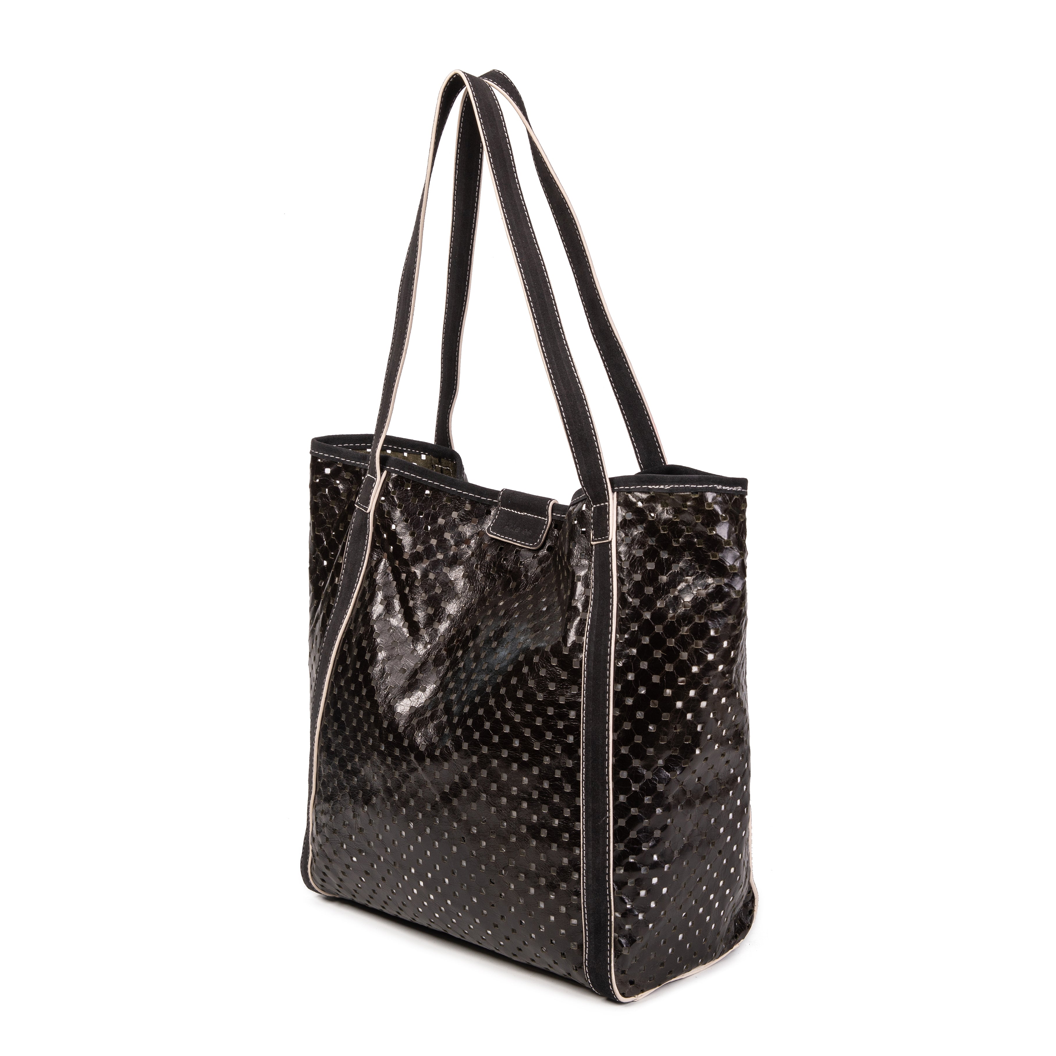 kate-lee-ryve-sac-cabas-cuir-militaire-perfor image 2
