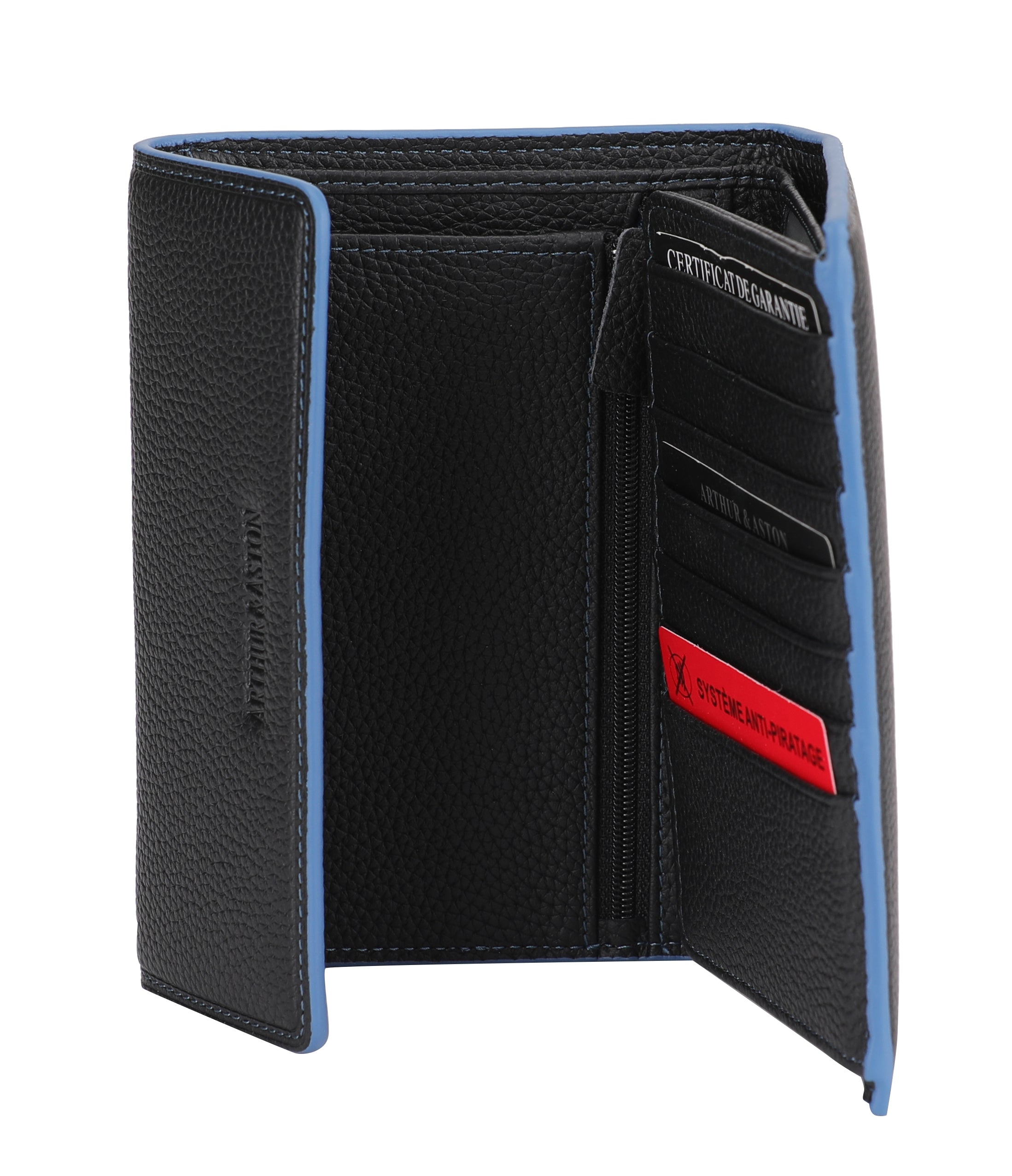 arthur-et-aston-joy-portefeuille-cuir-anti-fraude-marron image 2