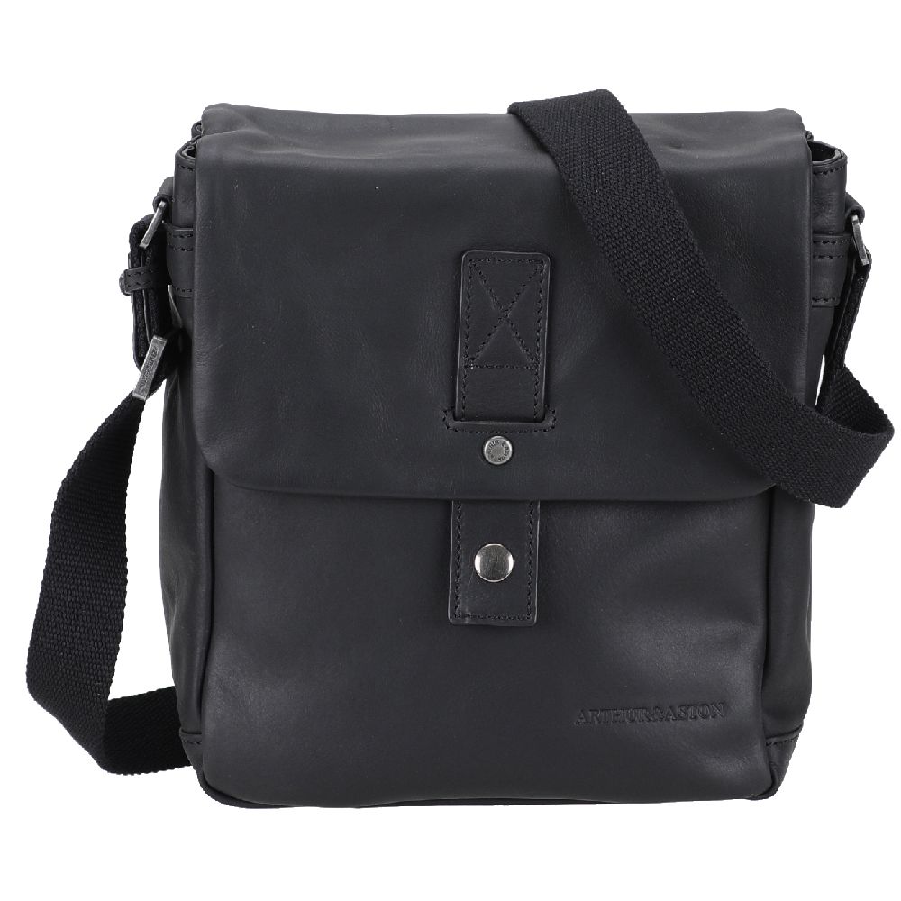 arthur-et-aston-n-ro-sac-travers-rabat-cuir-noir image 1