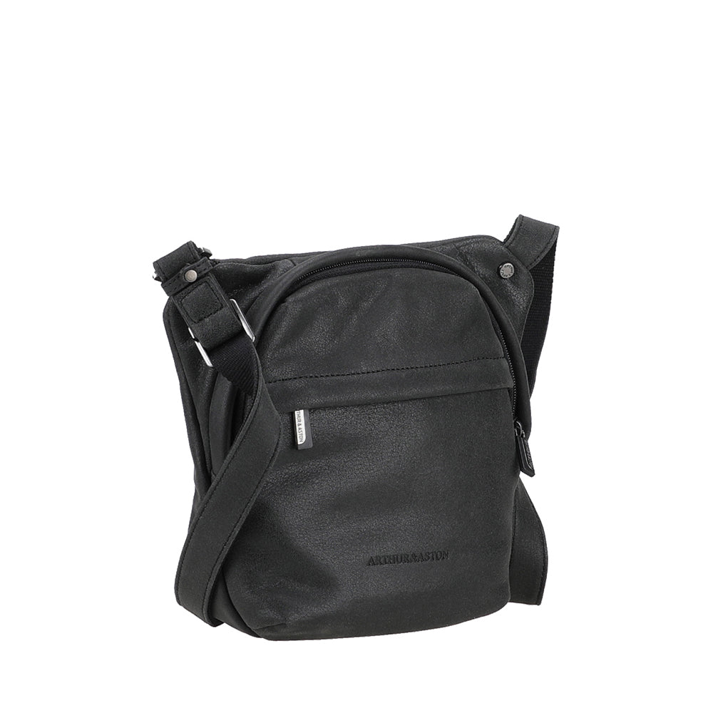 arthur-et-aston-achille-sac-travers-cuir-noir image 2