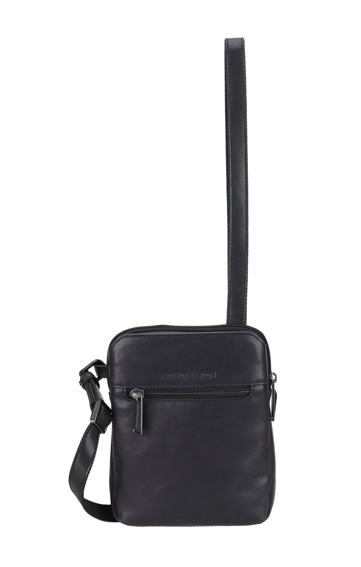 arthur-et-aston-cosmo-body-bag-cuir-noir image 7