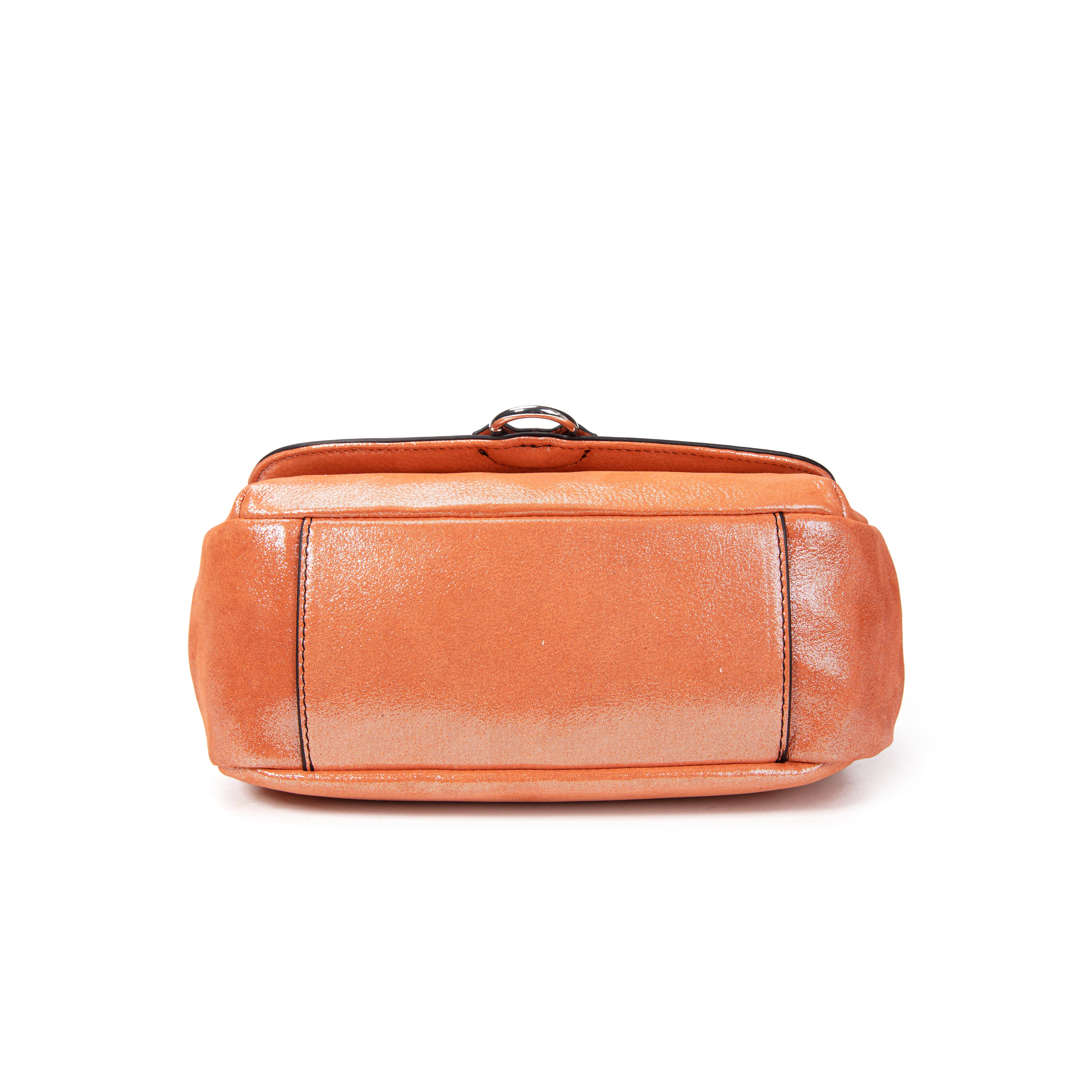 kate-lee-ully-glitter-sac-bandouli-re-orange-vachette-m-tallis-e image 5