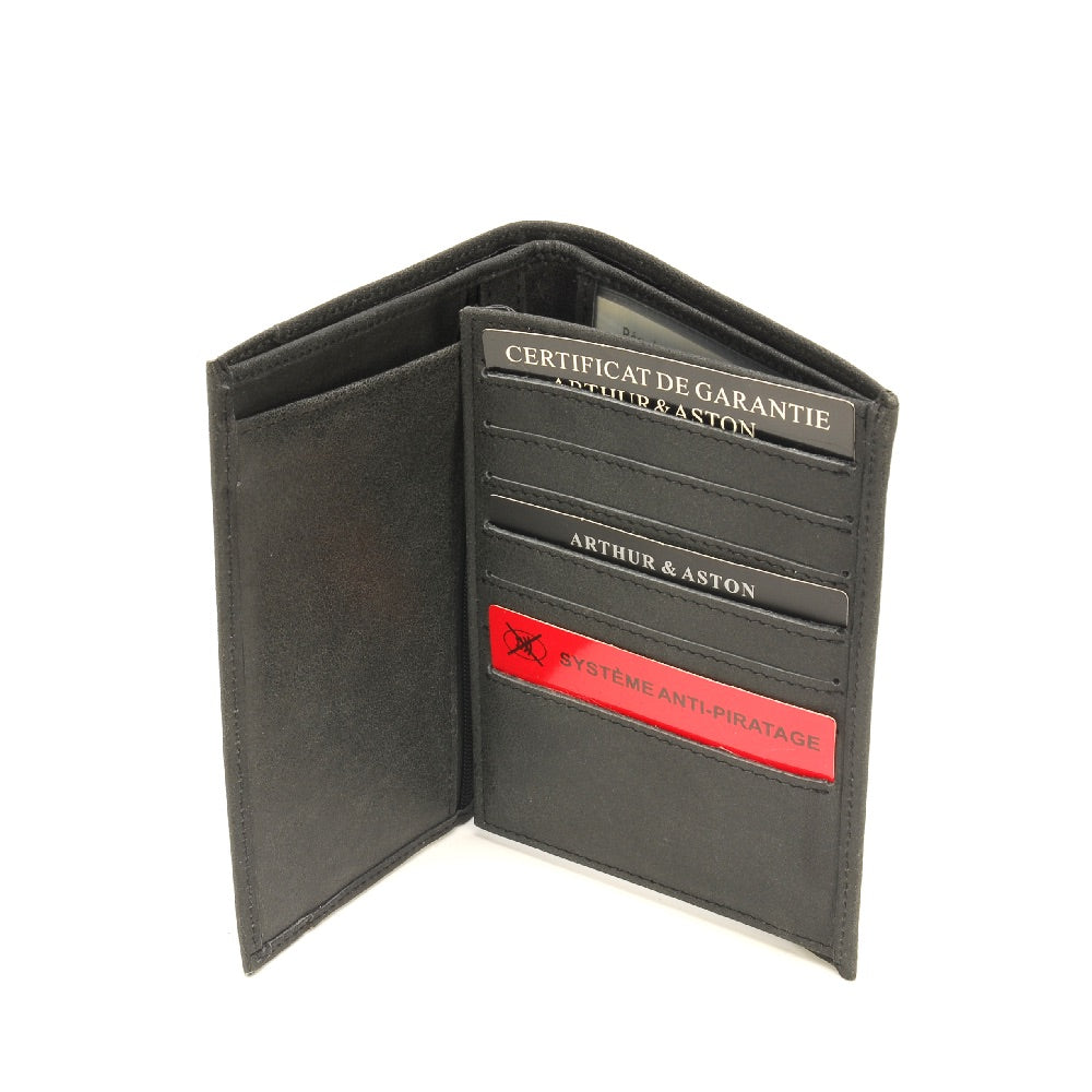 arthur-et-aston-diego-portefeuille-cuir-noir-anti-piratage image 2