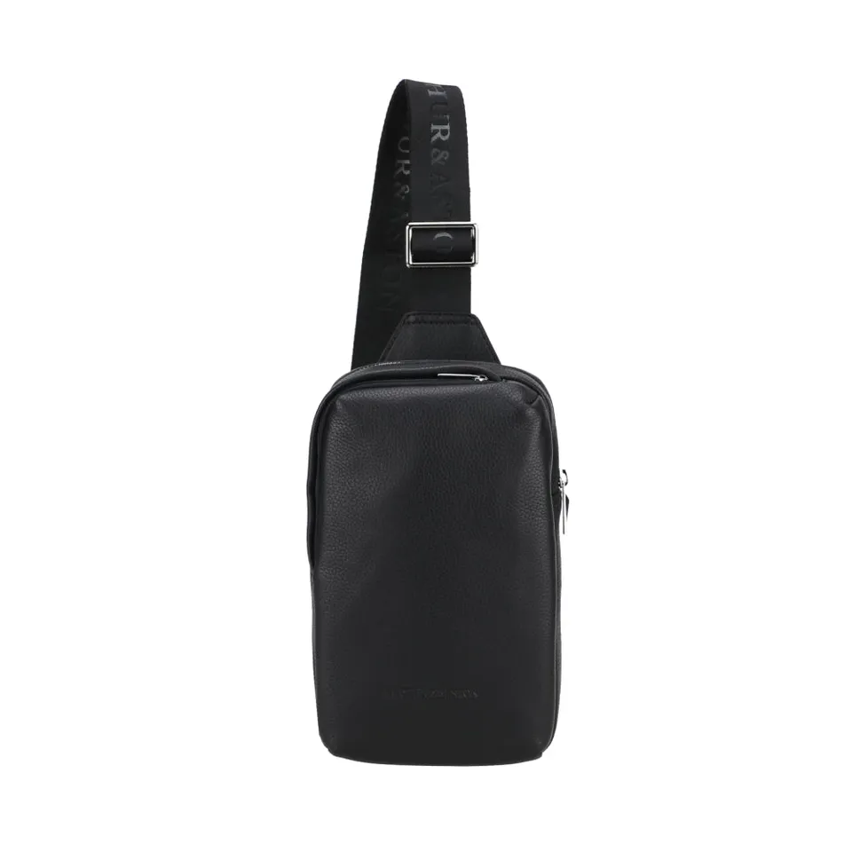 arthur-et-aston-thomas-body-bag-cuir-agneau-noir image 1