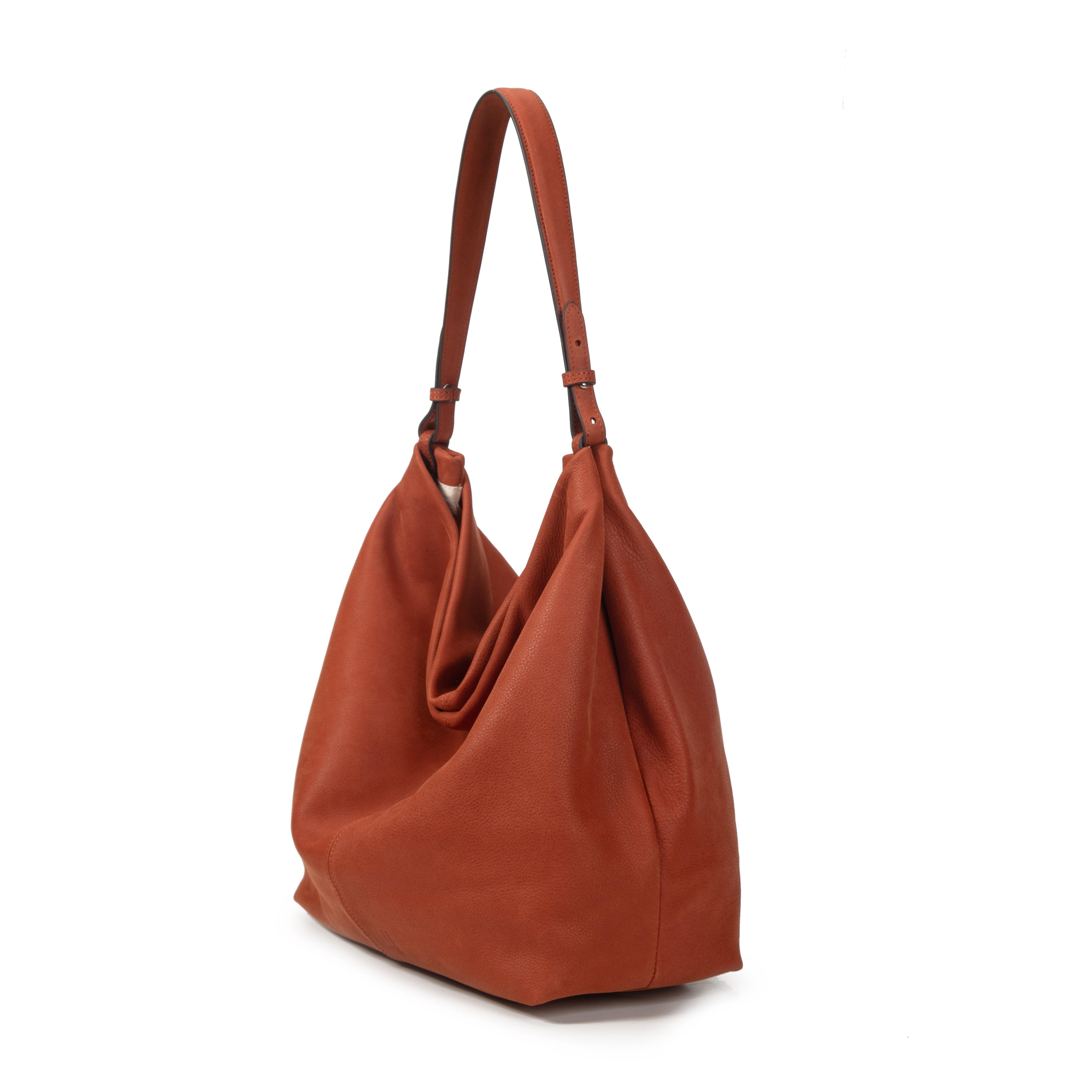 kate-lee-fantine-sac-seau-cuir-velout-rouille image 2