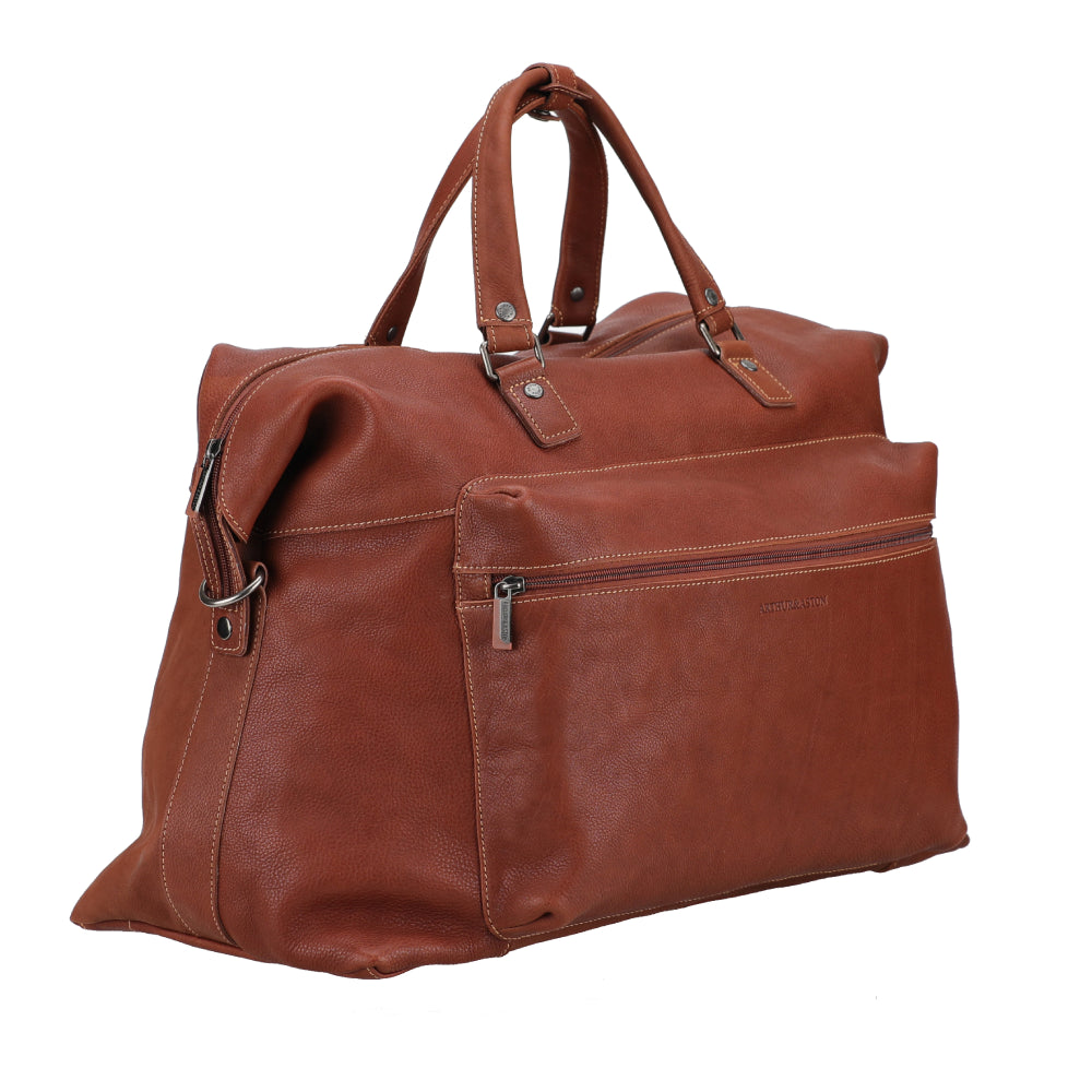 arthur-et-aston-rory-sac-de-voyage-cuir-cognac-pleine-fleur image 2
