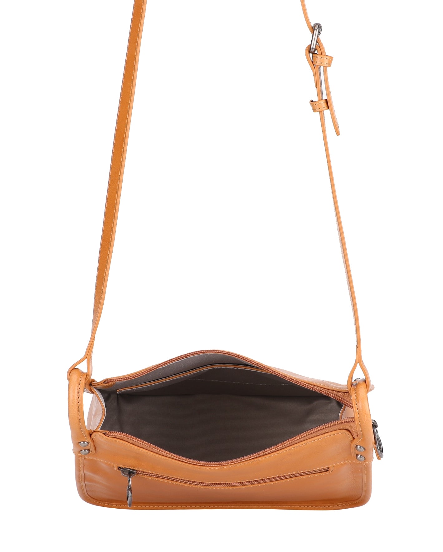 arthur-et-aston-edith-sac-travers-cuir-cognac-demi-lune image 3