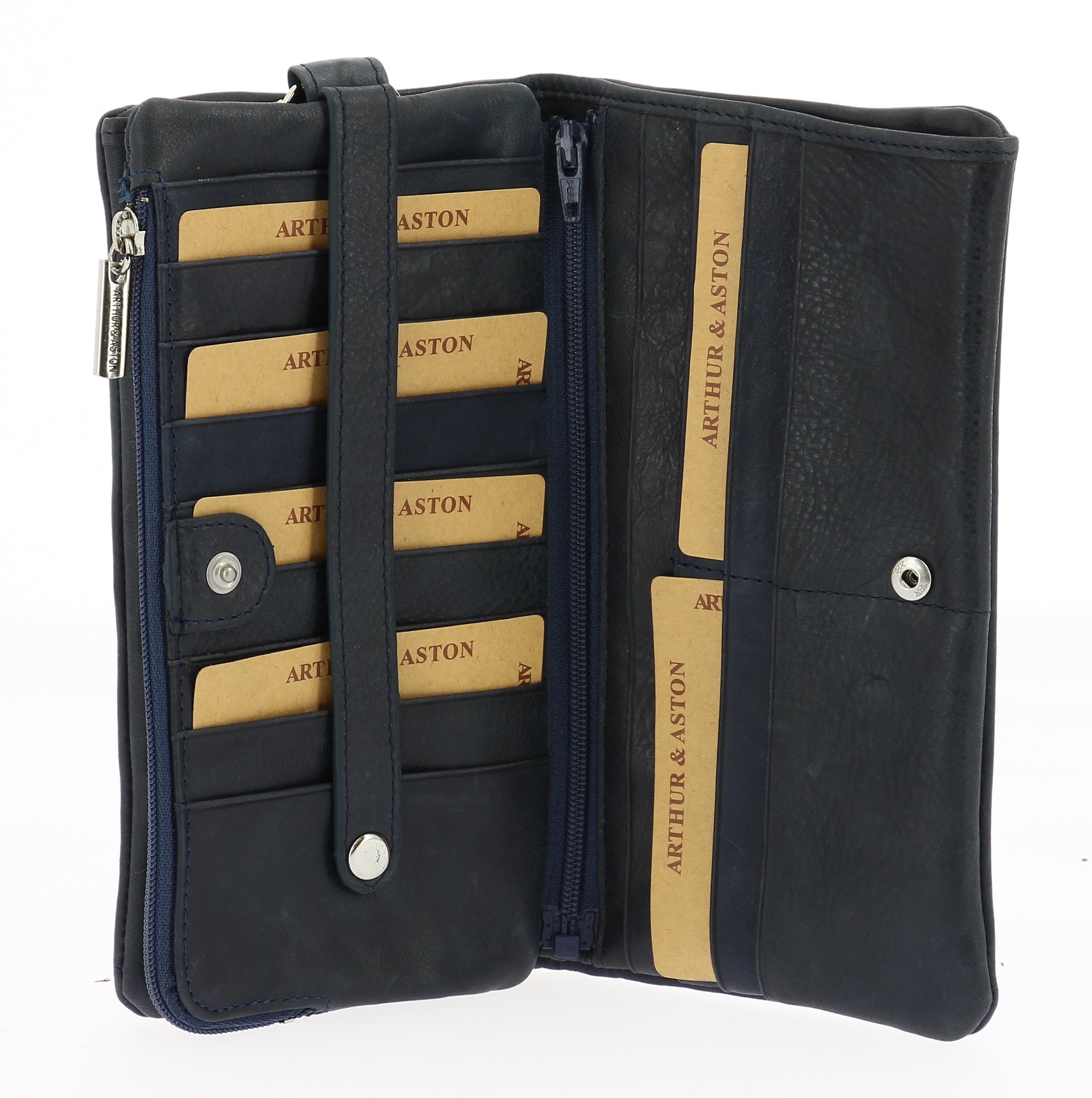 arthur-et-aston-rose-portefeuille-cuir-huil-noir-grand-mod-le image 6