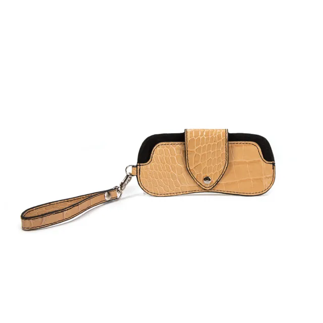 kate-lee-ecrin-tui-lunettes-cuir-beige-croco image 1