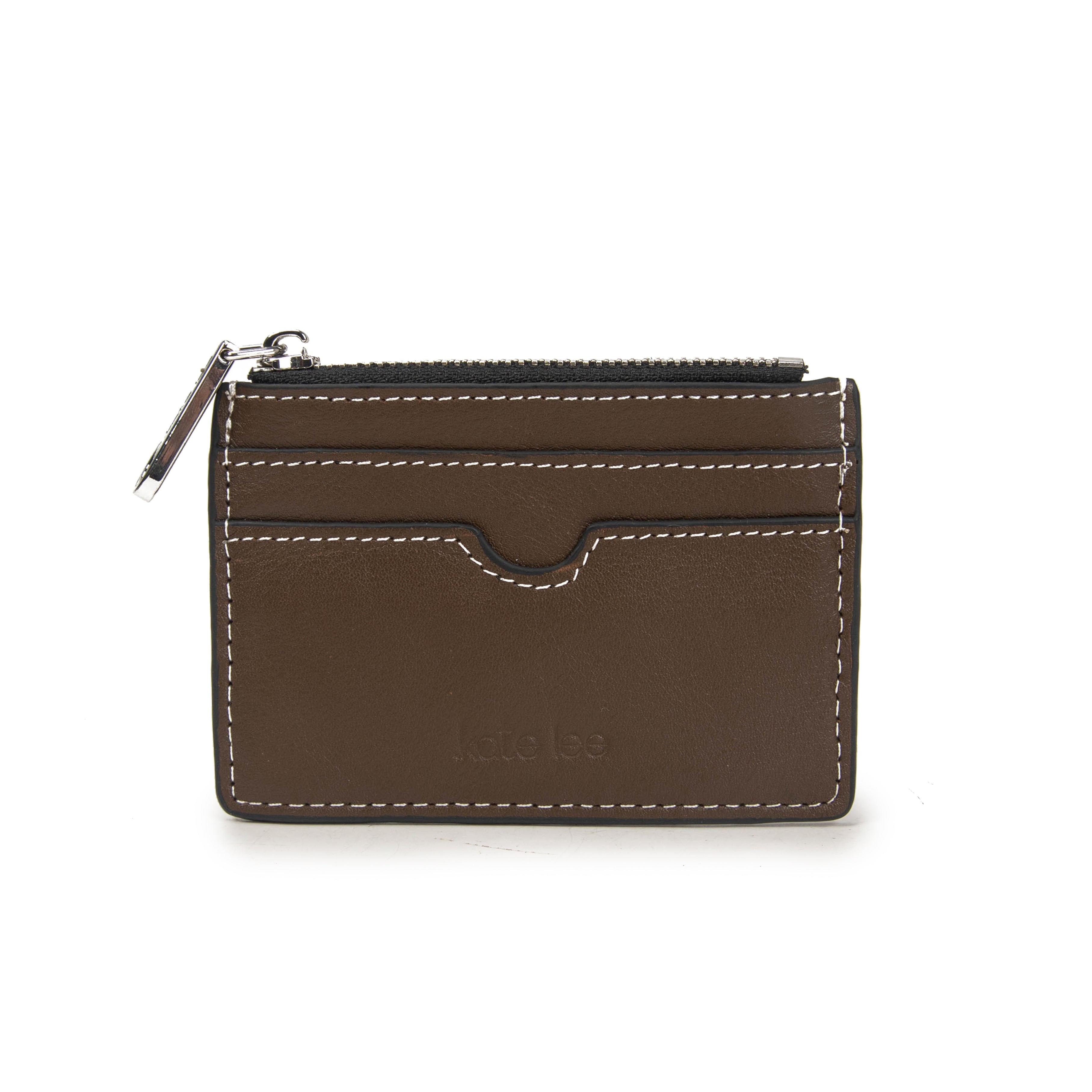 kate-lee-anyssa-porte-monnaie-cuir-taupe-vachette image 1