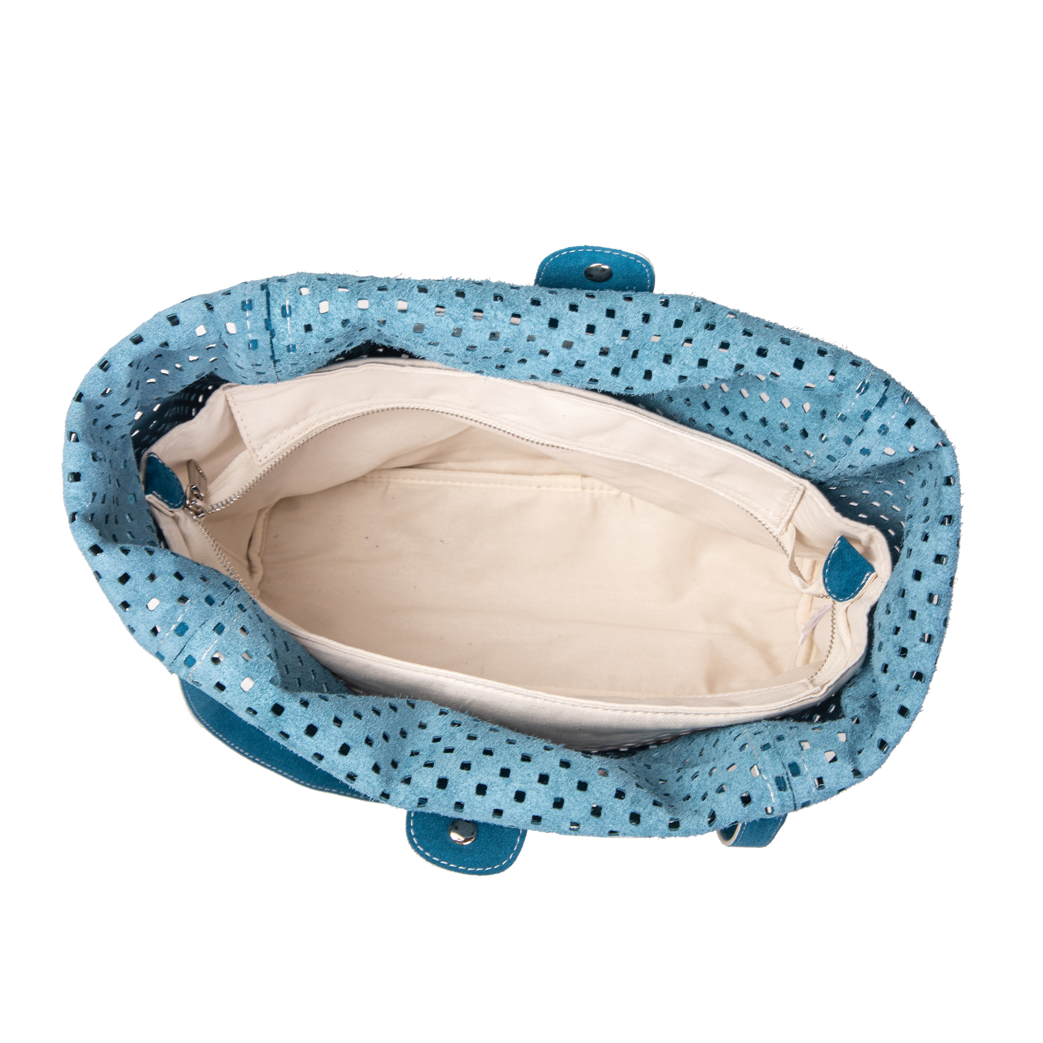 kate-lee-ryve-sac-cabas-cuir-bleu-vachette-perfor-e image 3